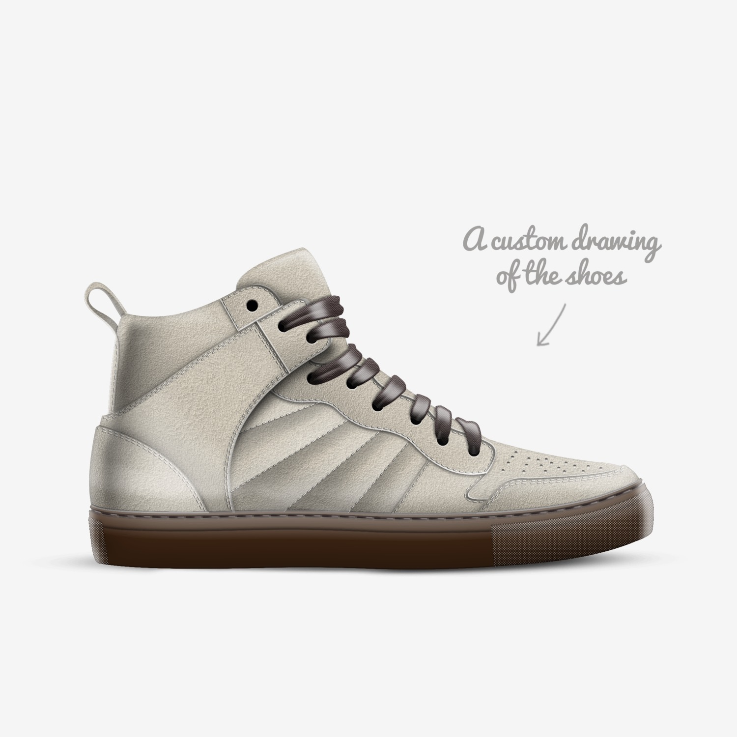 CVO 5.0 custom made in Italy shoes by Albert Ray Collection | Sketch view