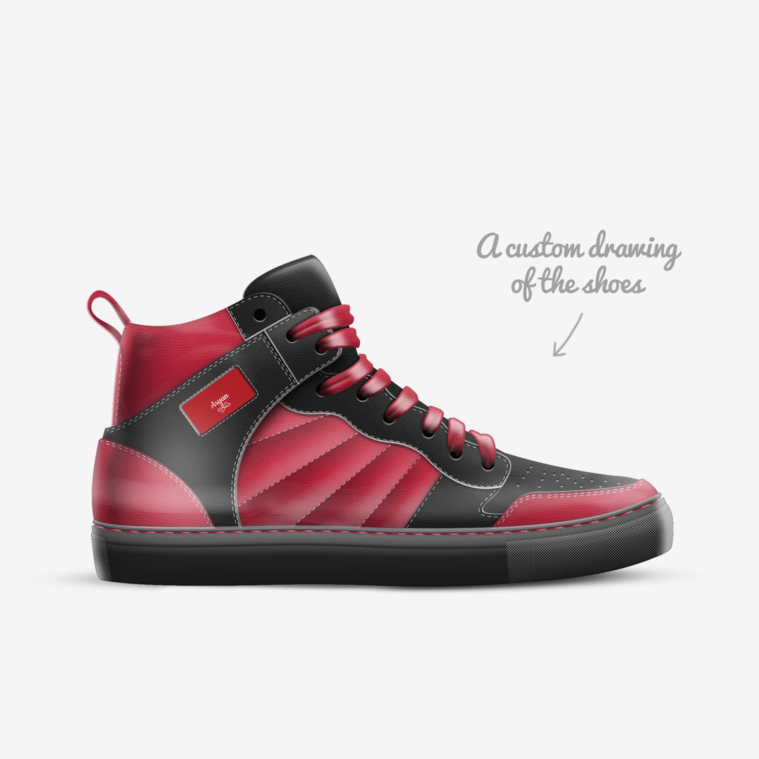 Aryan custom made in Italy shoes by Tefbfdbfbrtbrtrbgrbtrb | Sketch view