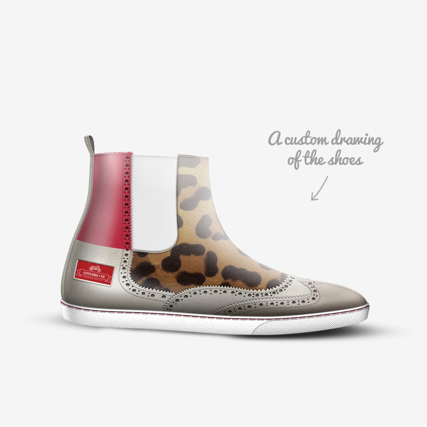 Levito-Kinka T Kix custom made in Italy shoes by Kinka T Kix | Sketch view