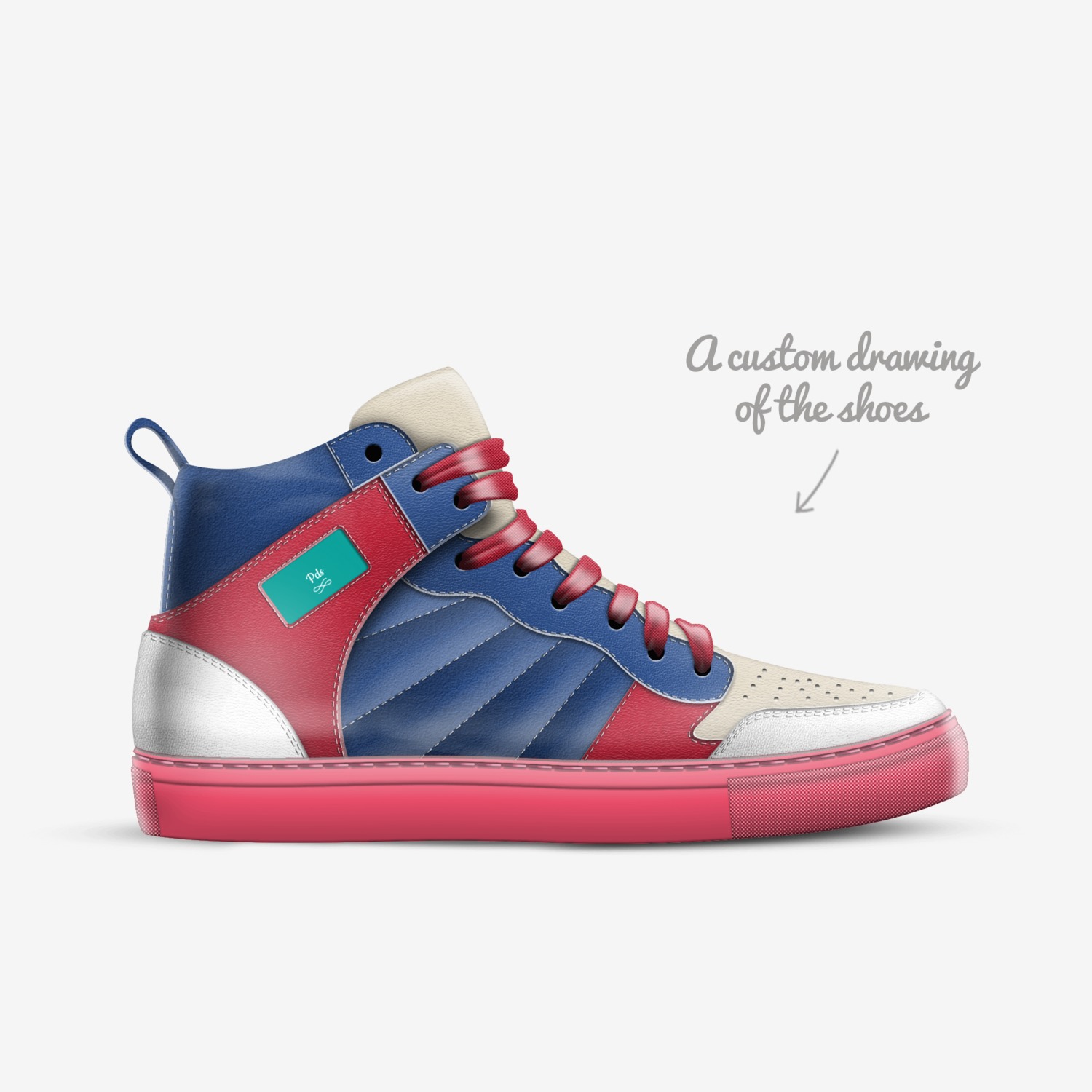Pds custom made in Italy shoes by Praise Dasaolu | Sketch view