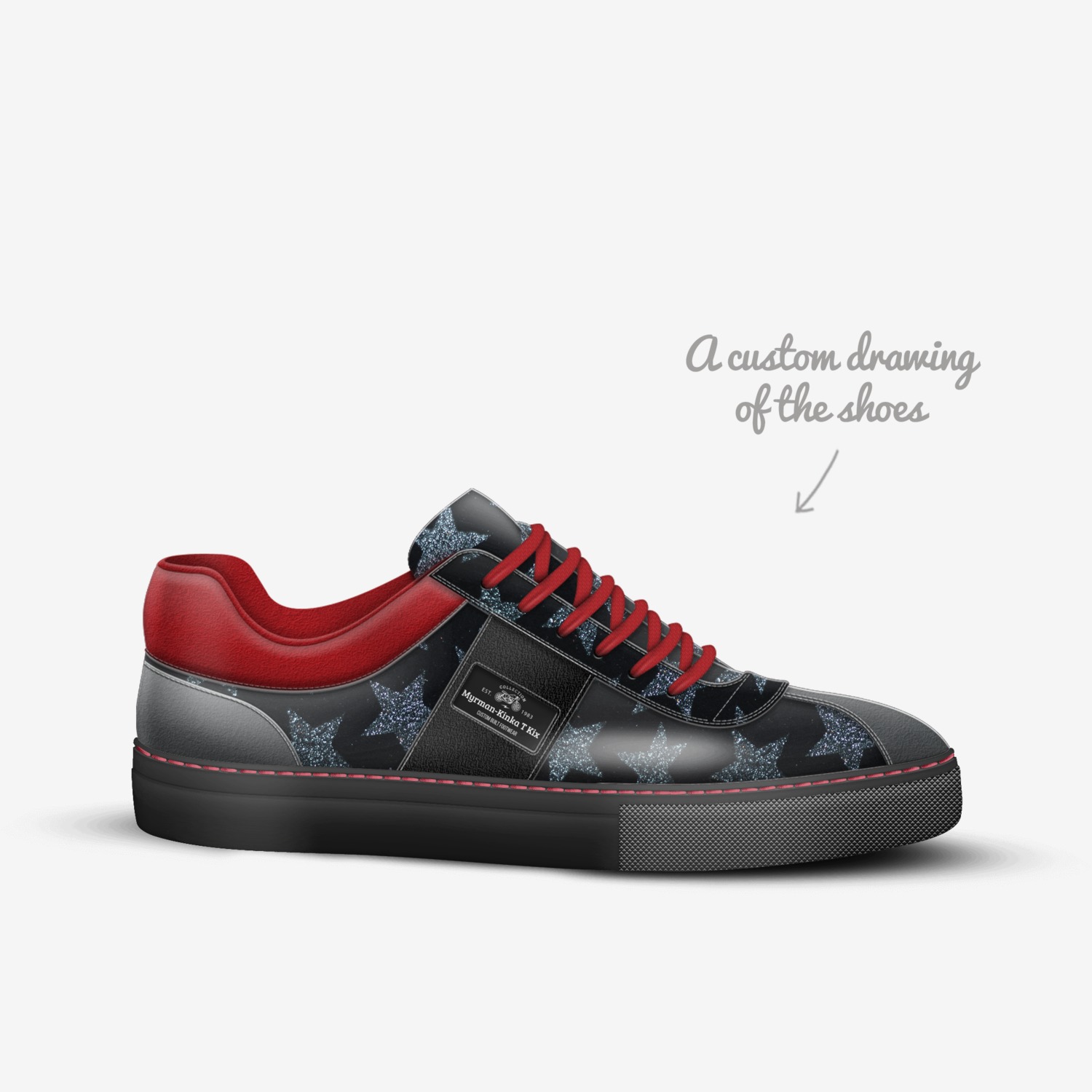 Myrman-Kinka T Kix custom made in Italy shoes by Kinka T Kix | Sketch view
