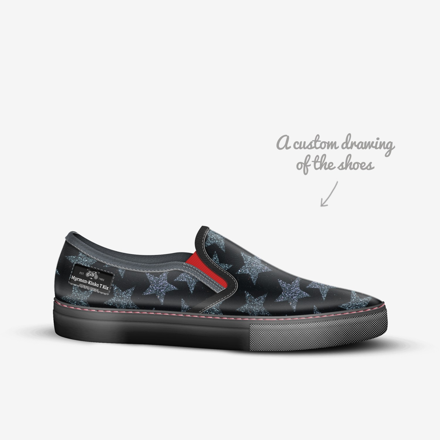 Myrman-Kinka T Kix custom made in Italy shoes by Kinka T Kix | Sketch view