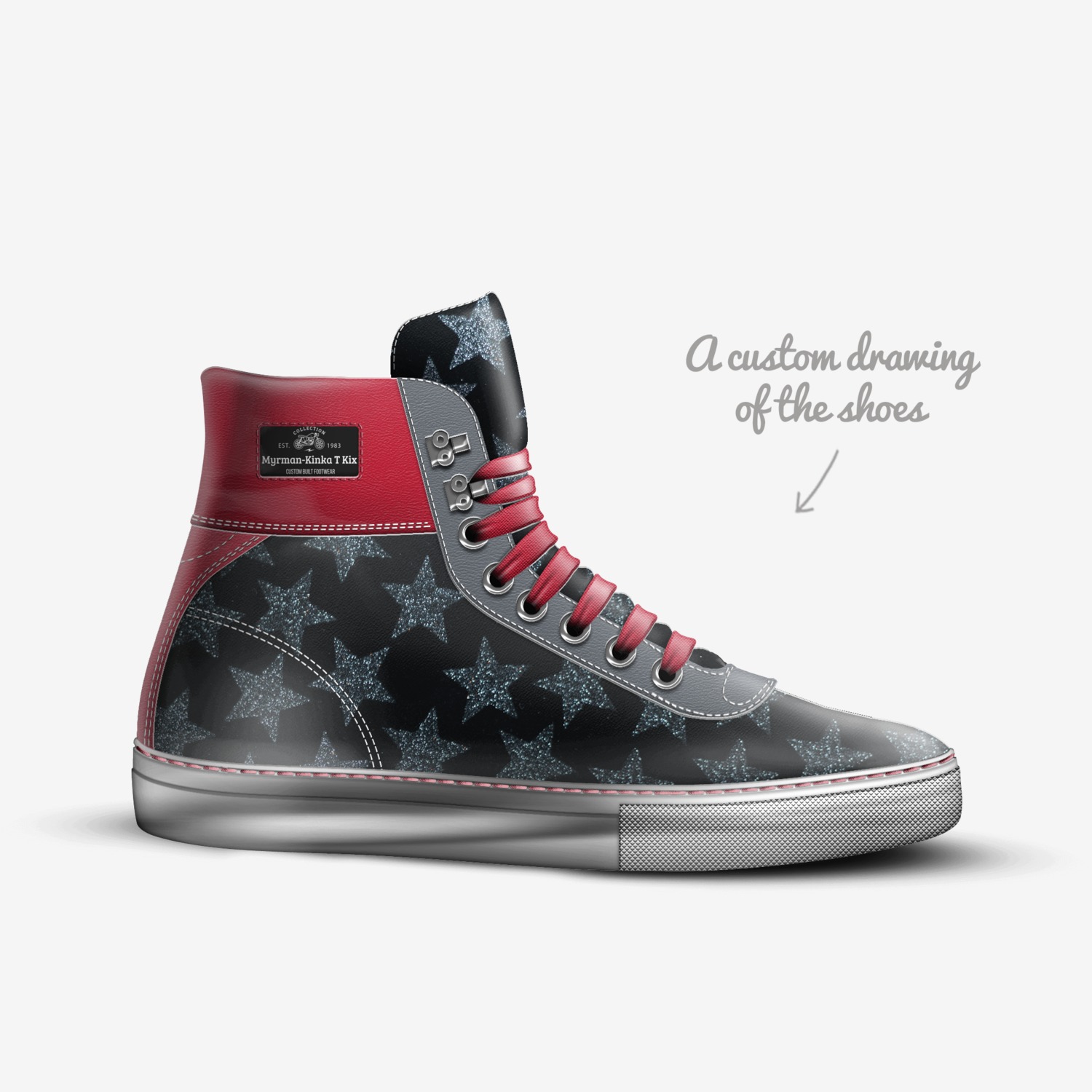 Myrman-Kinka T Kix custom made in Italy shoes by Kinka T Kix | Sketch view