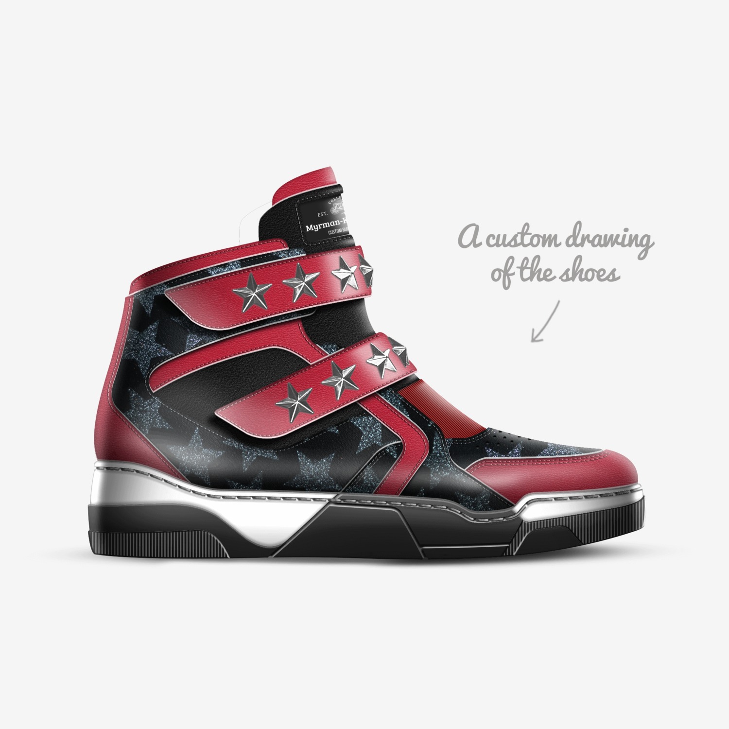 Myrman-Kinka T Kix custom made in Italy shoes by Kinka T Kix | Sketch view