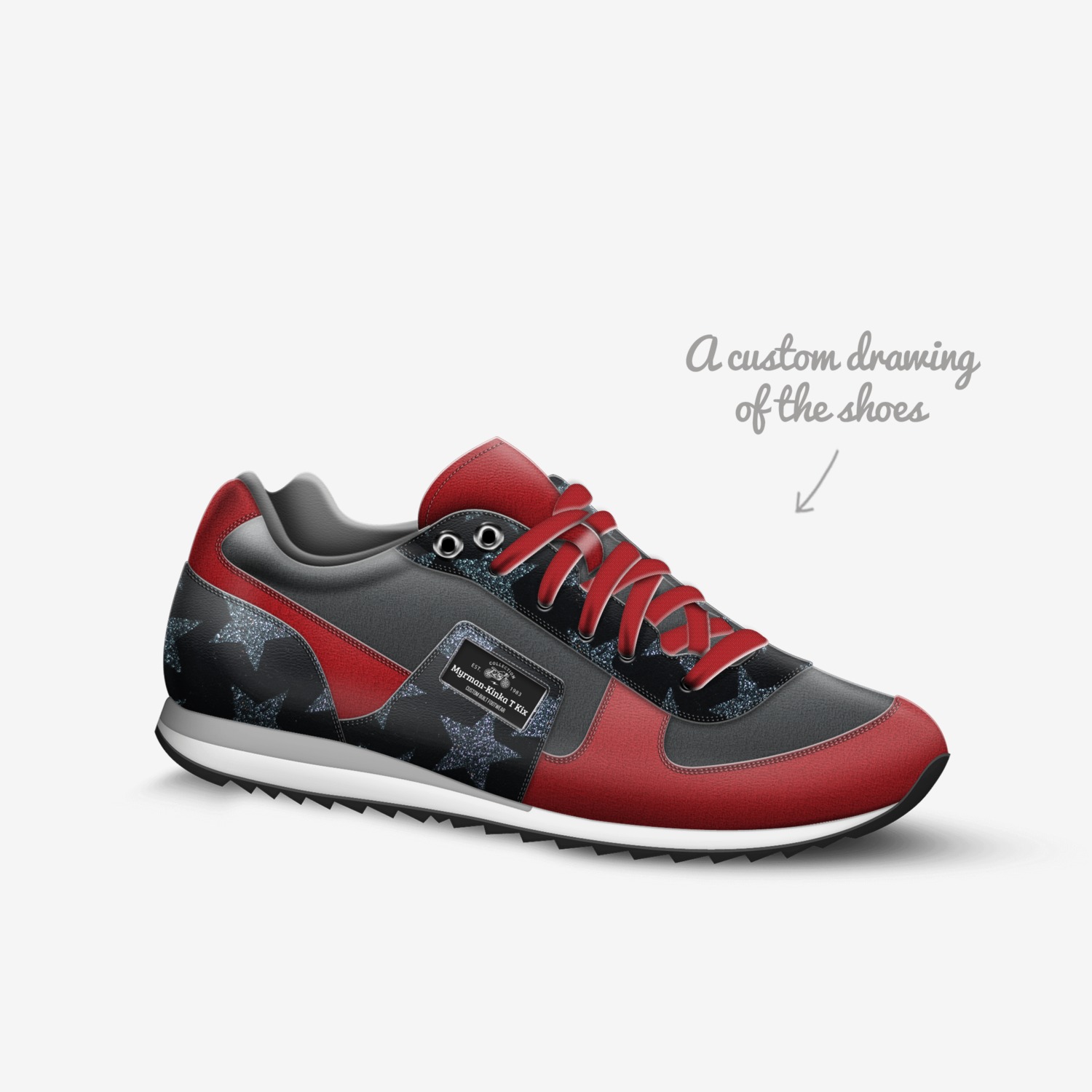 Myrman-Kinka T Kix custom made in Italy shoes by Kinka T Kix | Sketch view