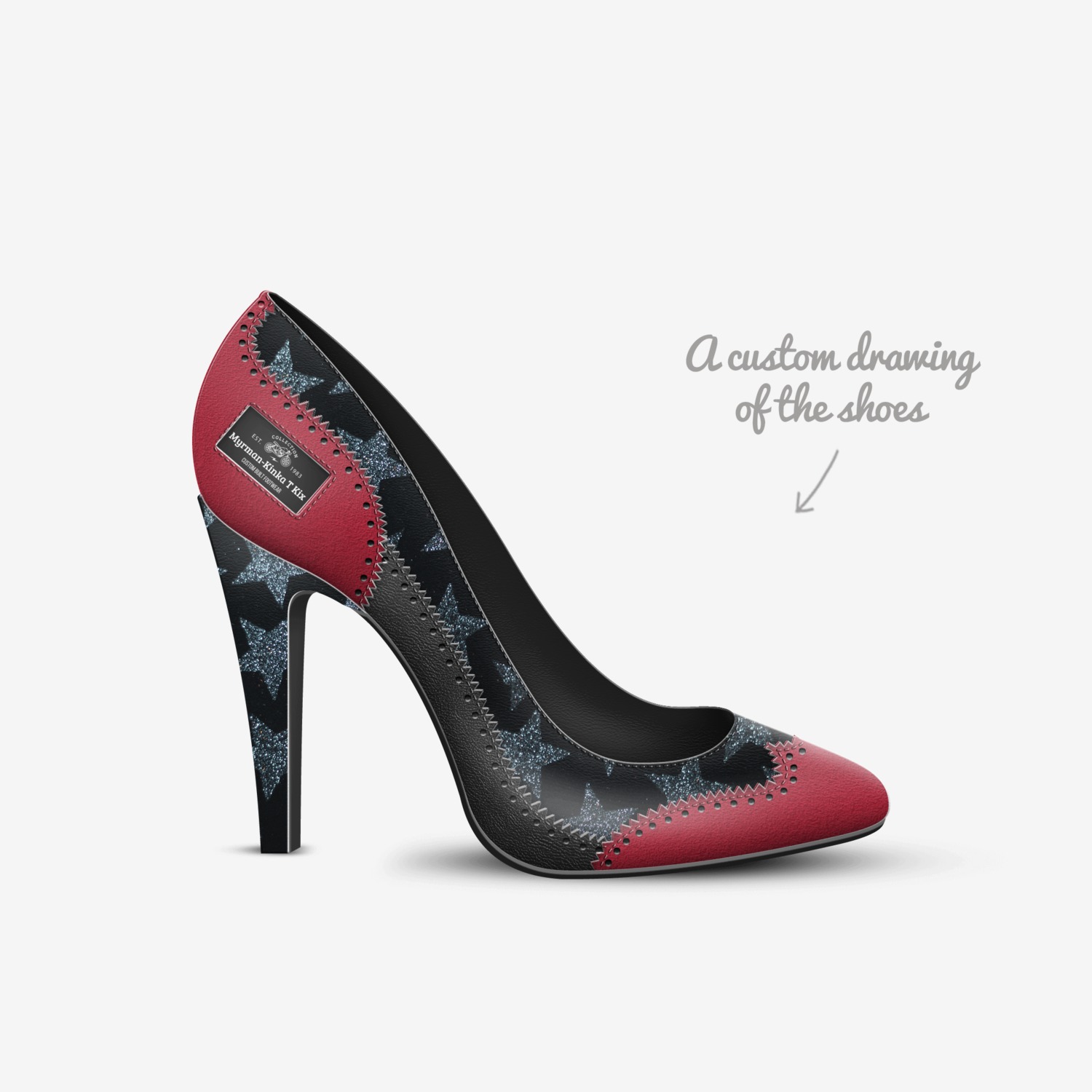 Myrman-Kinka T Kix custom made in Italy shoes by Kinka T Kix | Sketch view
