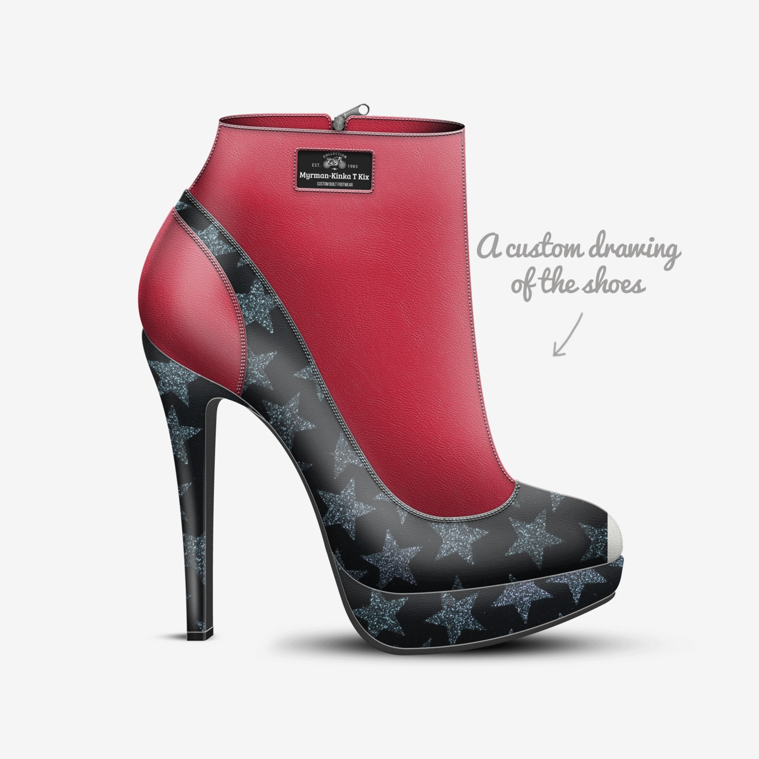 Myrman-Kinka T Kix custom made in Italy shoes by Kinka T Kix | Sketch view