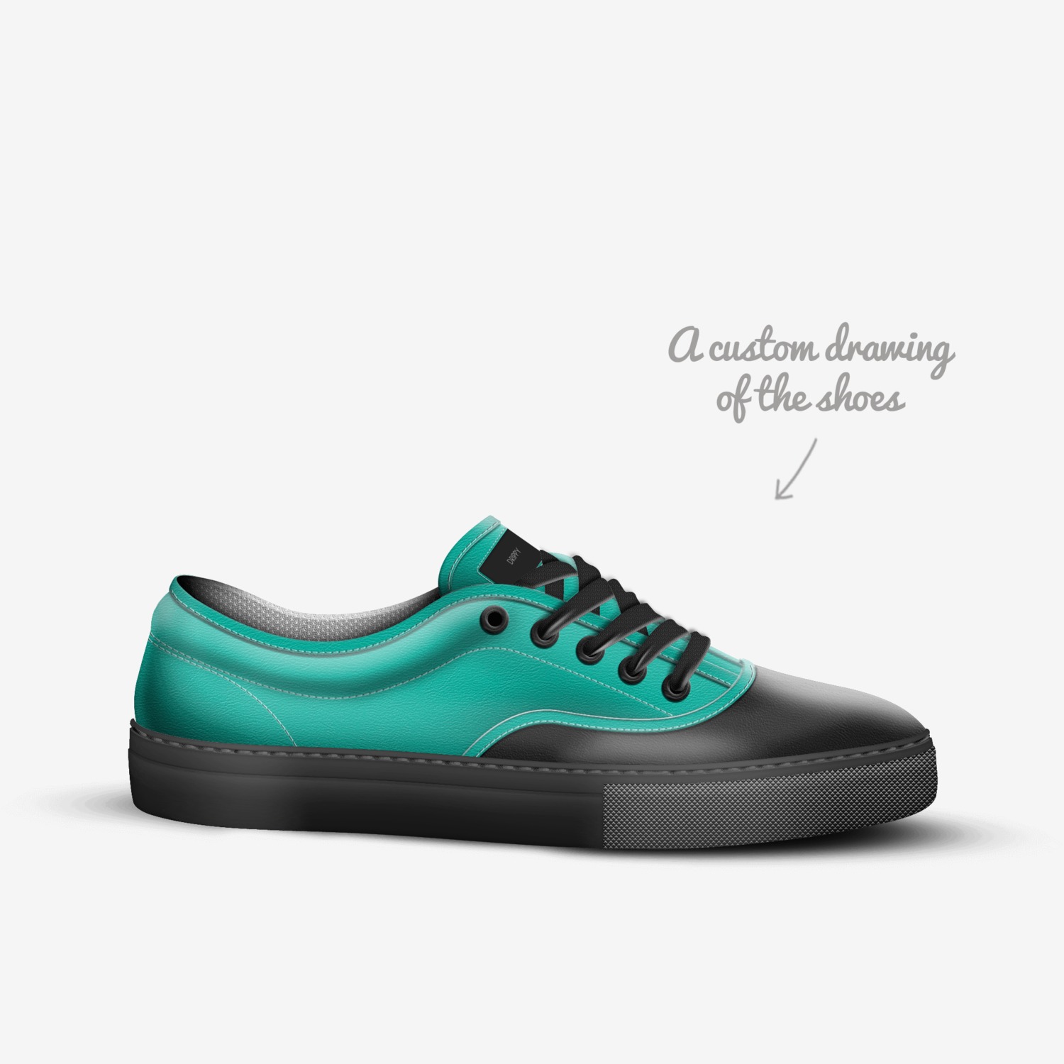 Drippy custom made in Italy shoes by Thealynn Riley | Sketch view