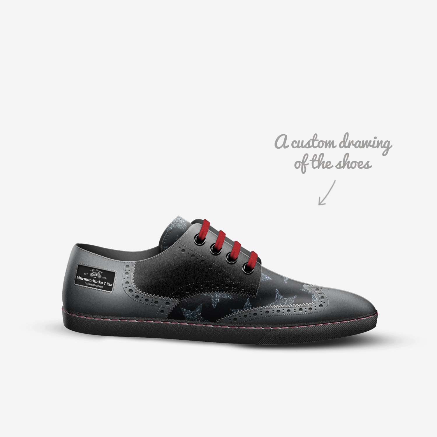 Myrman-Kinka T Kix custom made in Italy shoes by Kinka T Kix | Sketch view