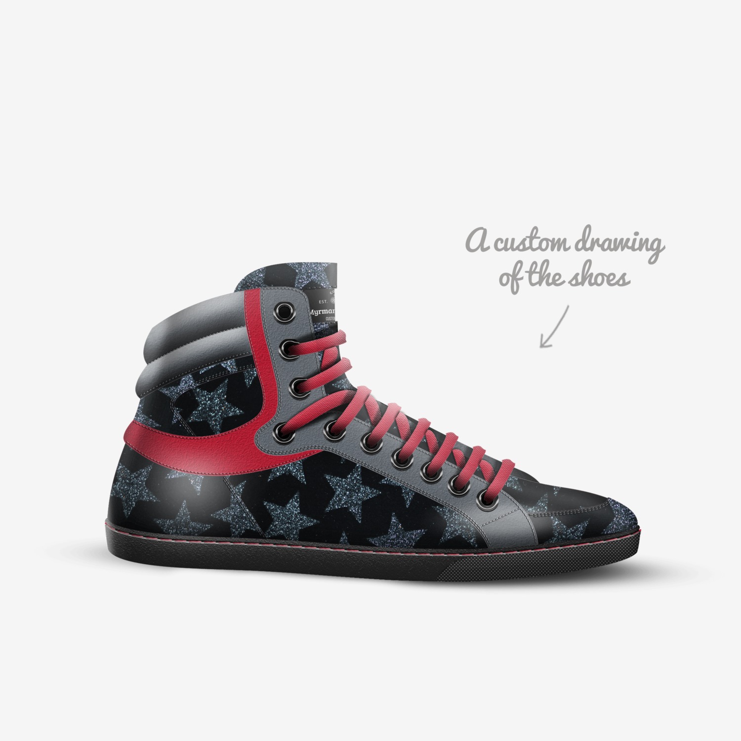 Myrman-Kinka T Kix custom made in Italy shoes by Kinka T Kix | Sketch view