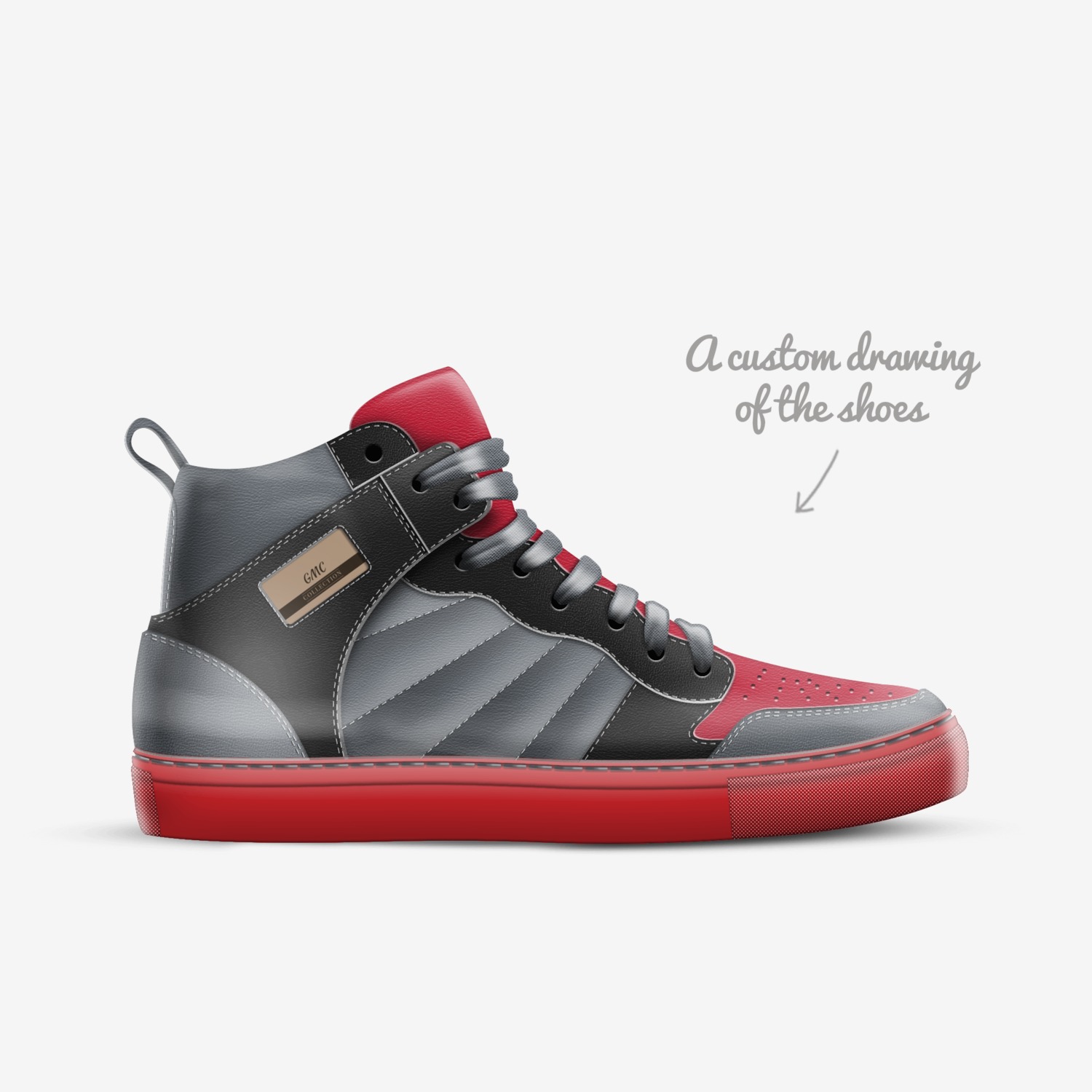 Rellies Rells custom made in Italy shoes by George | Sketch view