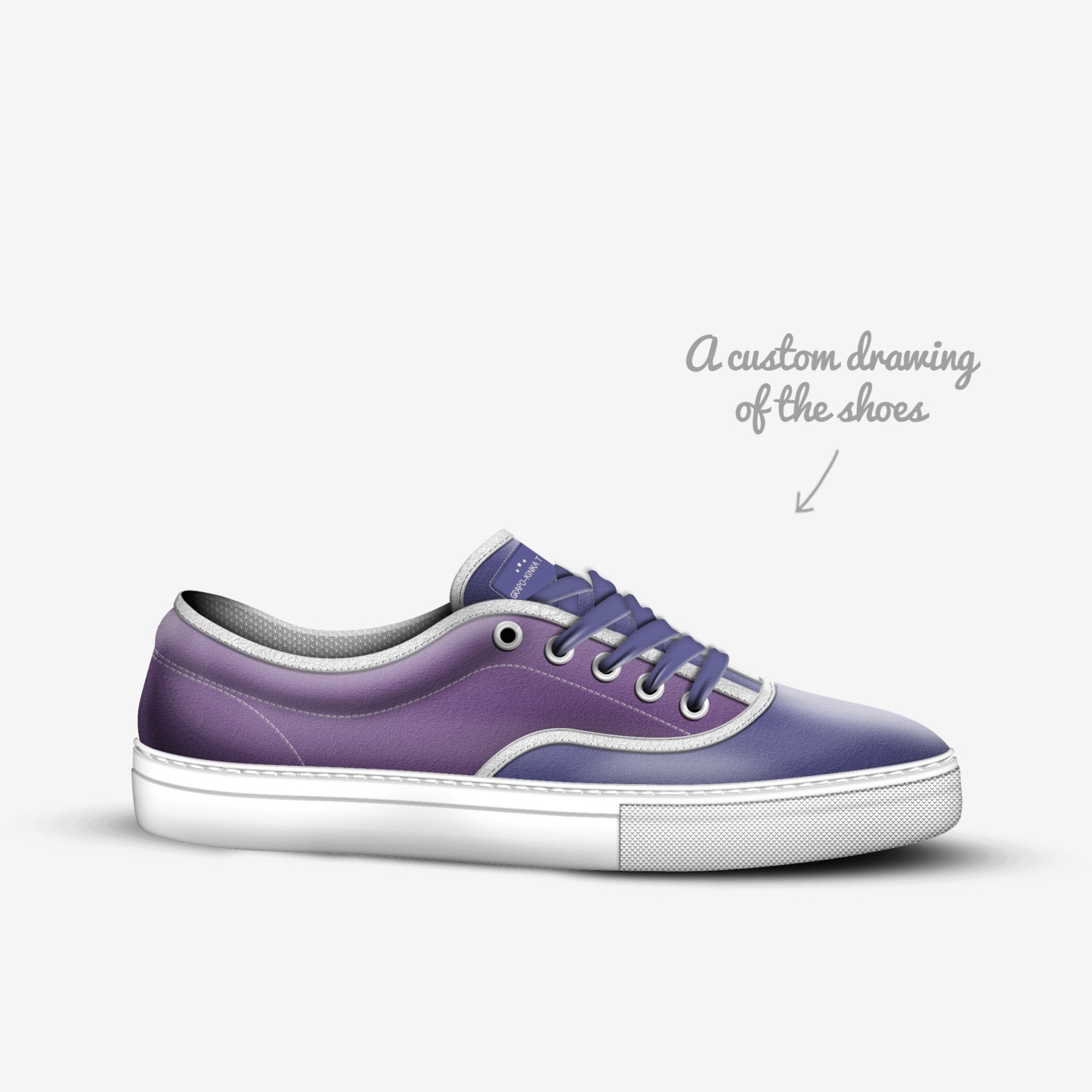 Grapo-Kinka T Kix custom made in Italy shoes by Kinka T Kix | Sketch view