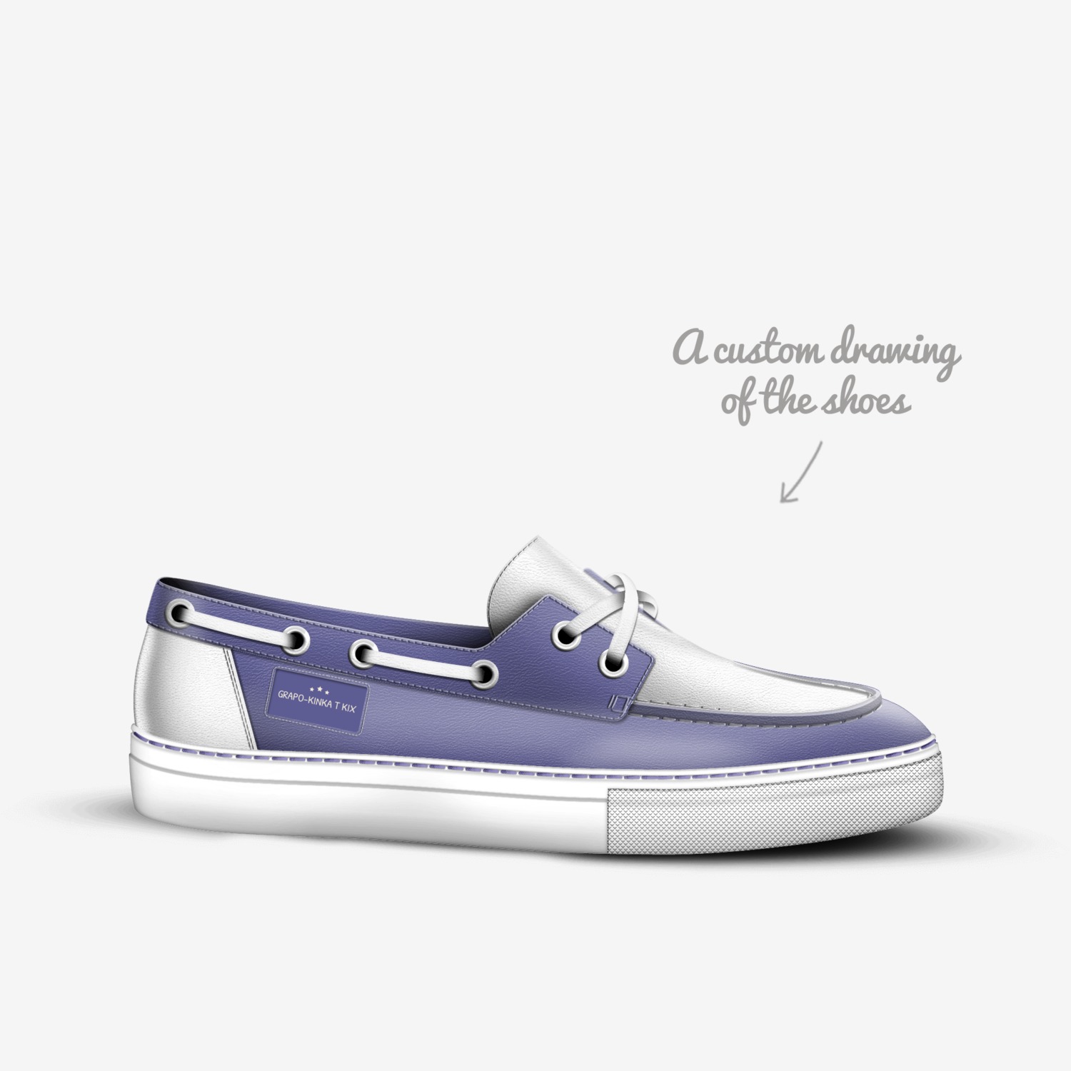 Grapo-Kinka T Kix custom made in Italy shoes by Kinka T Kix | Sketch view