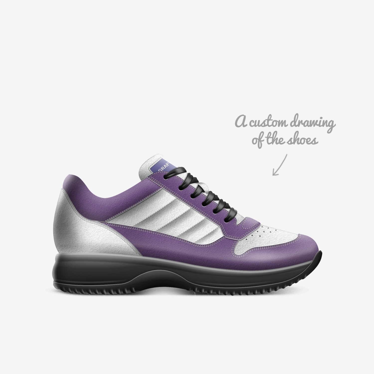 Grapo-Kinka T Kix custom made in Italy shoes by Kinka T Kix | Sketch view