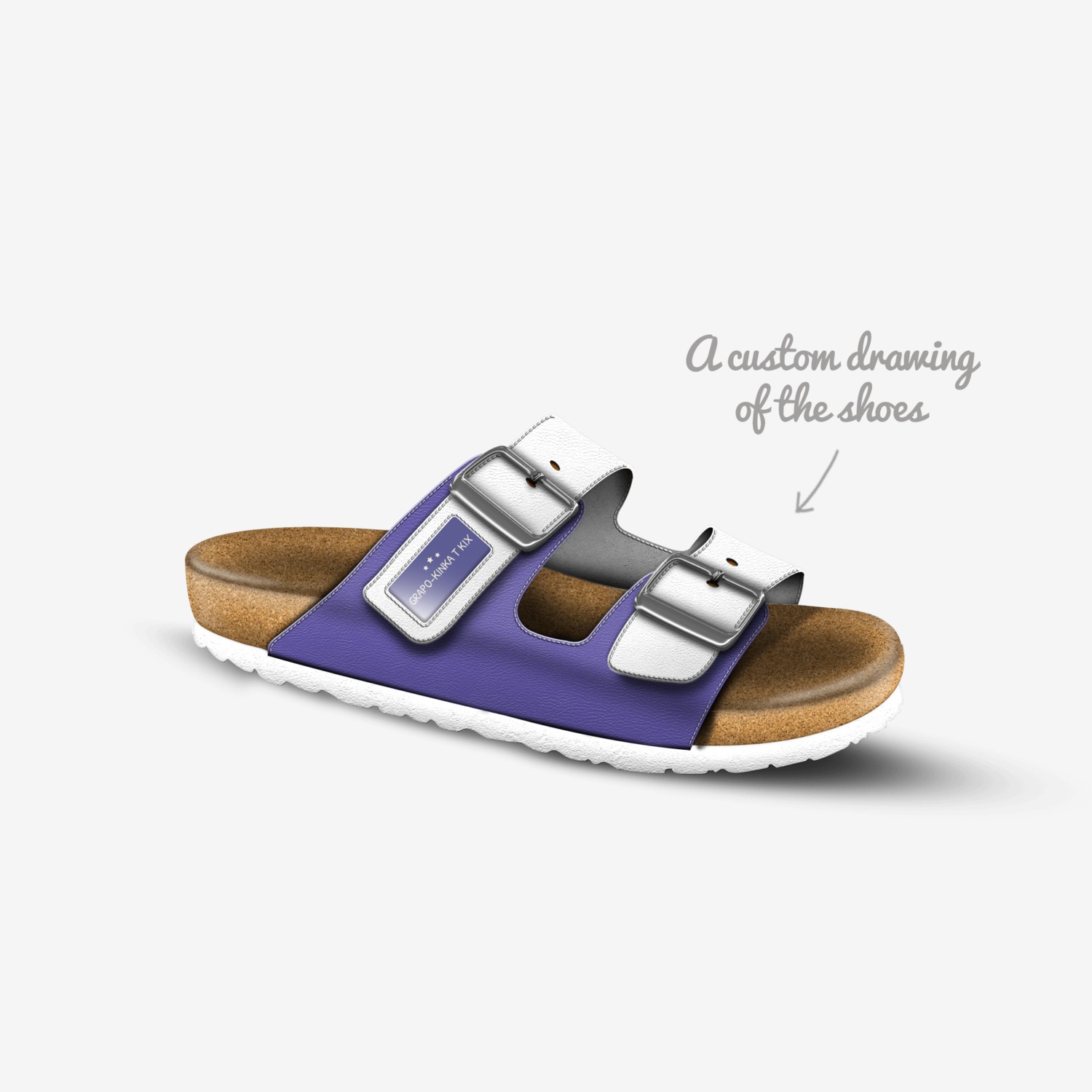 Grapo-Kinka T Kix custom made in Italy shoes by Kinka T Kix | Sketch view