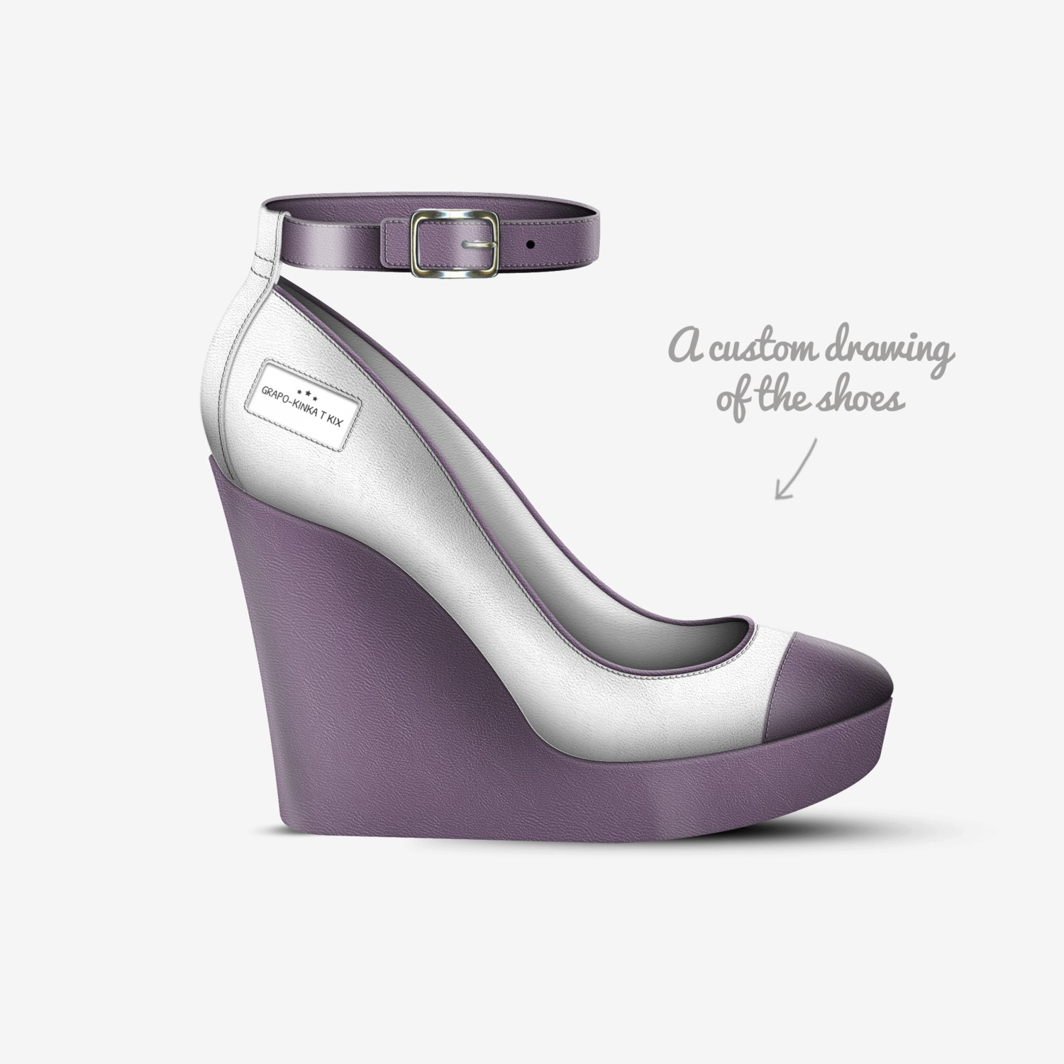 Grapo-Kinka T Kix custom made in Italy shoes by Kinka T Kix | Sketch view