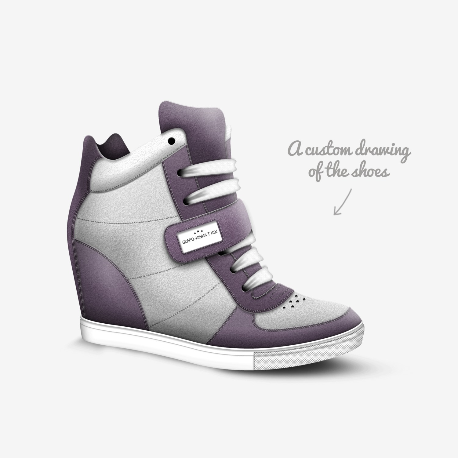 Grapo-Kinka T Kix custom made in Italy shoes by Kinka T Kix | Sketch view