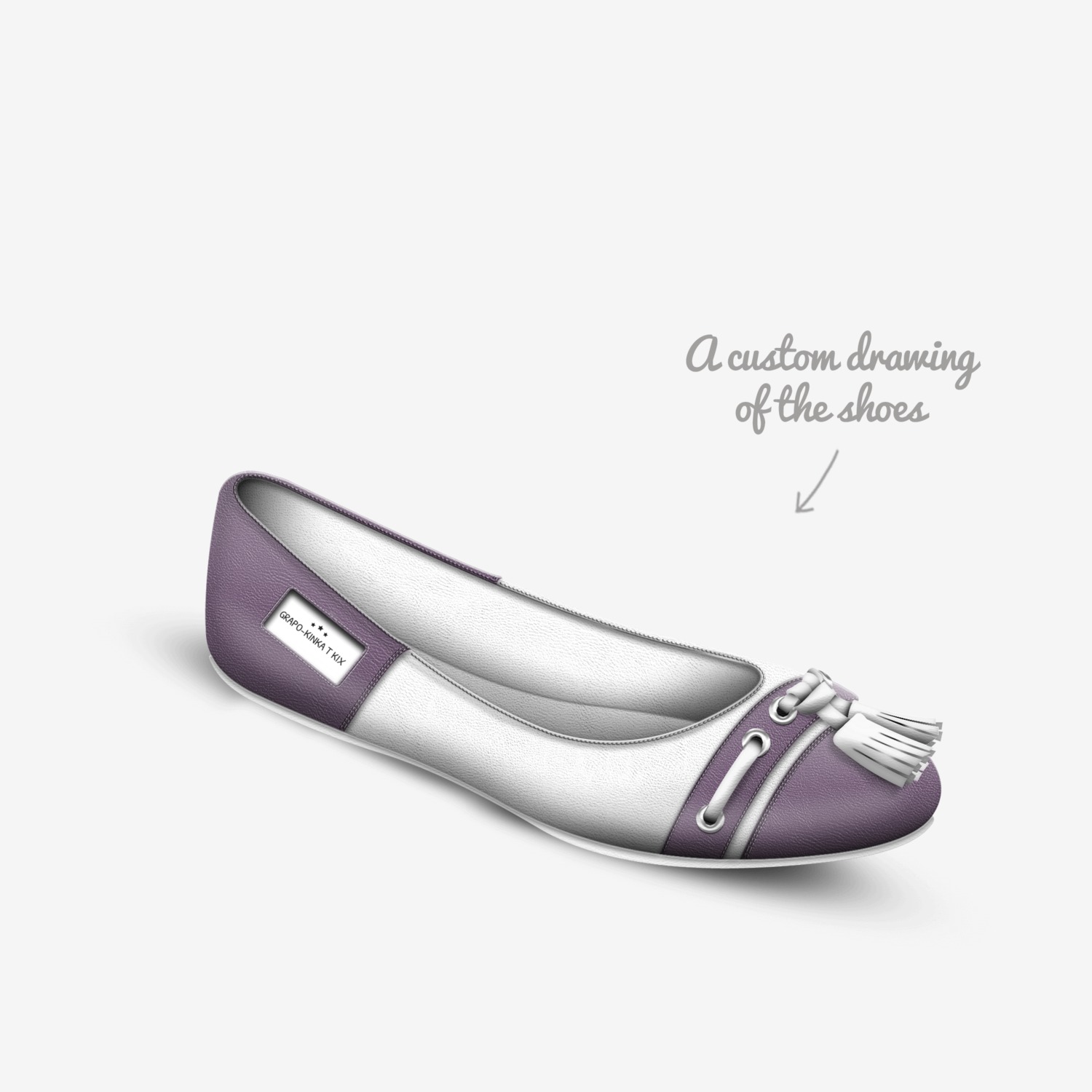 Grapo-Kinka T Kix custom made in Italy shoes by Kinka T Kix | Sketch view