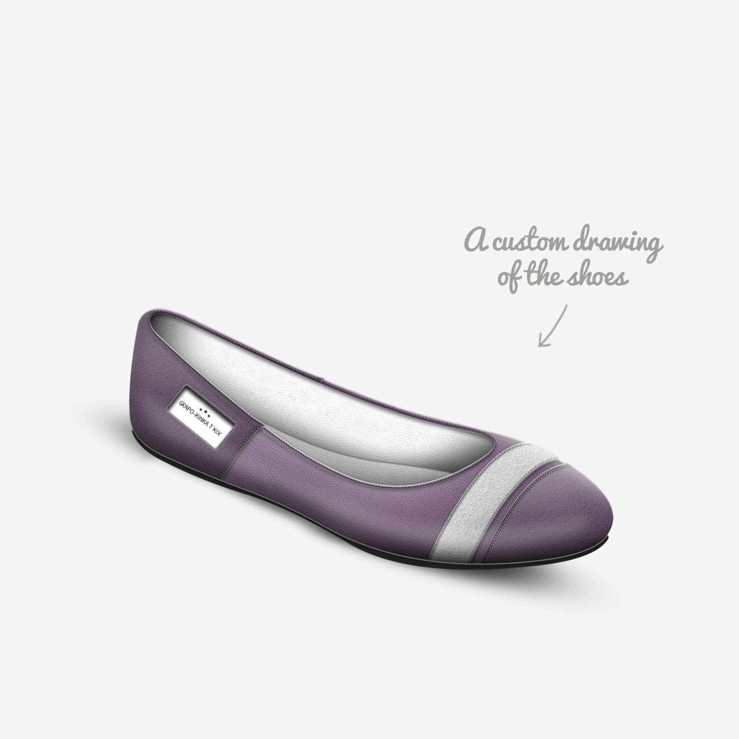 Grapo-Kinka T Kix custom made in Italy shoes by Kinka T Kix | Sketch view
