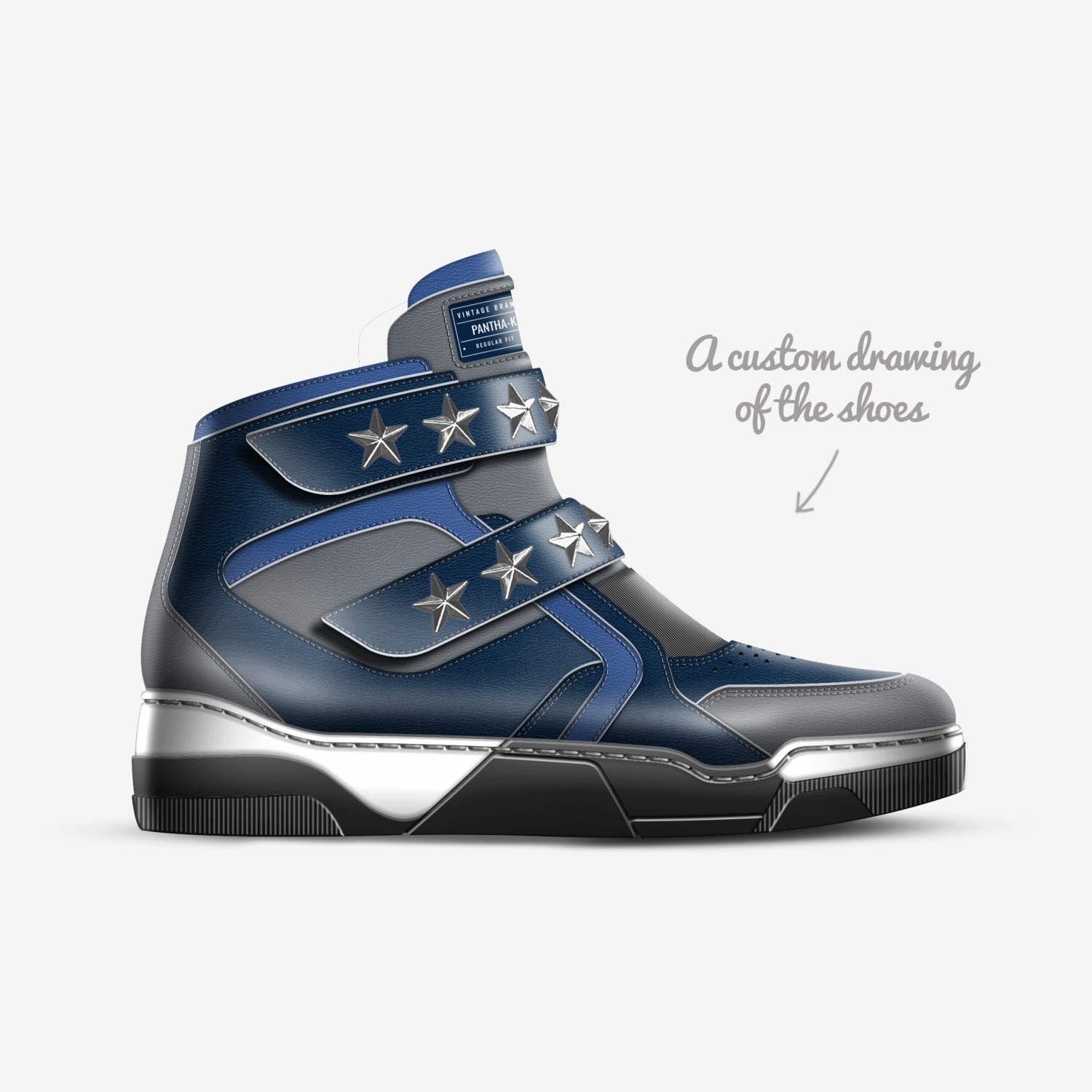 Pantha-Kinka T Kix custom made in Italy shoes by Kinka T Kix | Sketch view