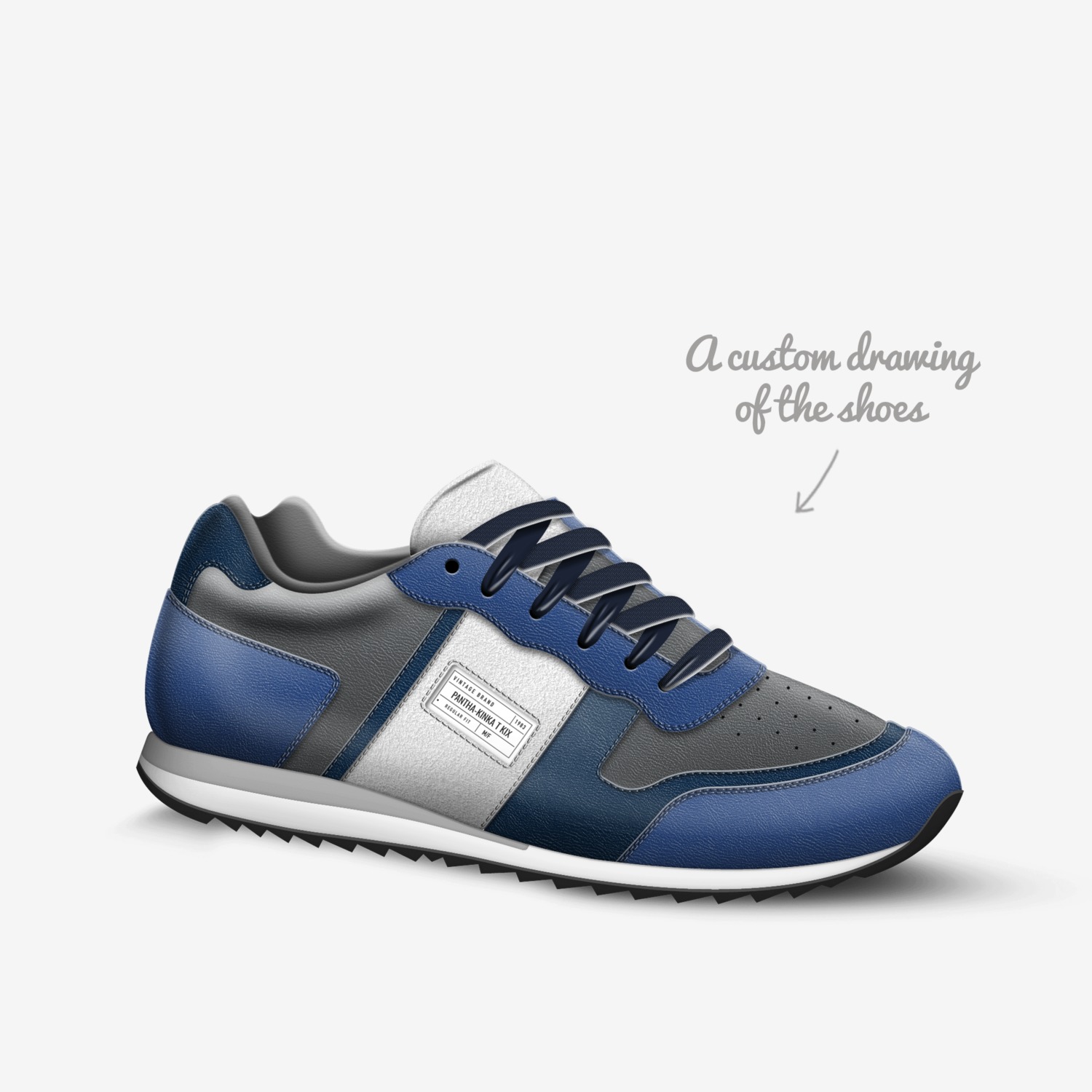 Pantha-Kinka T Kix custom made in Italy shoes by Kinka T Kix | Sketch view
