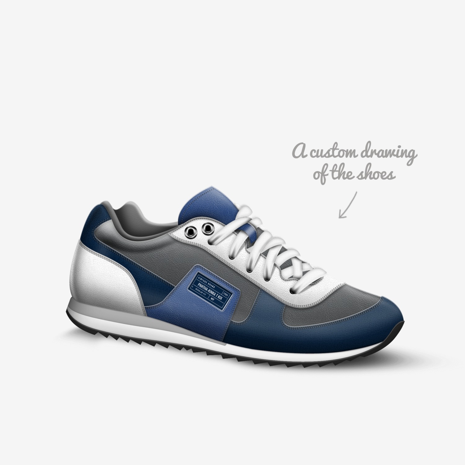 Pantha-Kinka T Kix custom made in Italy shoes by Kinka T Kix | Sketch view