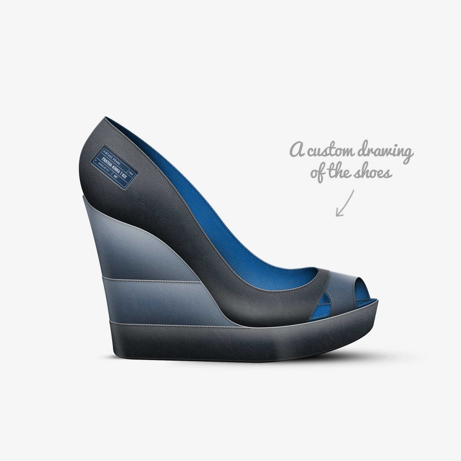Pantha-Kinka T Kix custom made in Italy shoes by Kinka T Kix | Sketch view