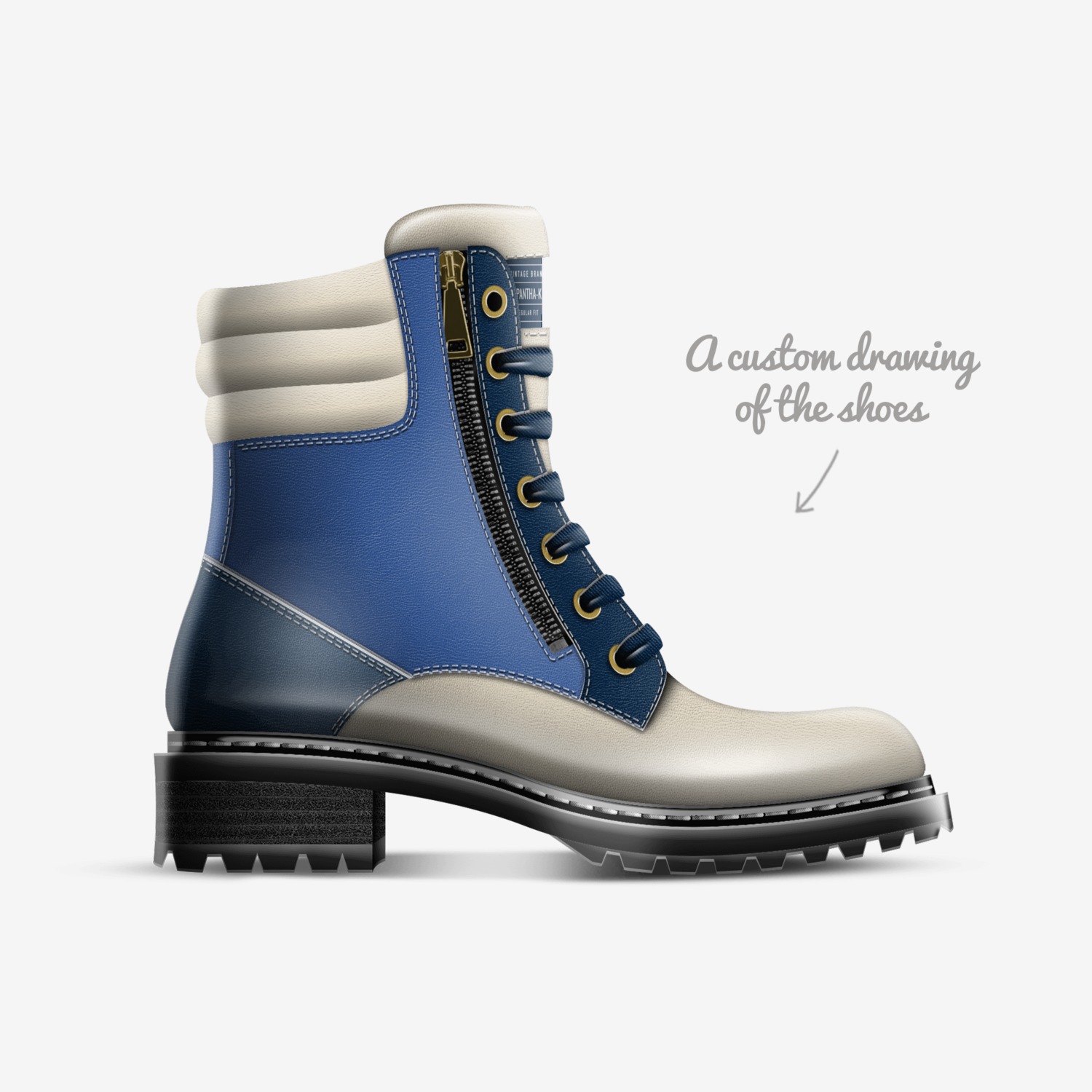 Pantha-Kinka T Kix custom made in Italy shoes by Kinka T Kix | Sketch view