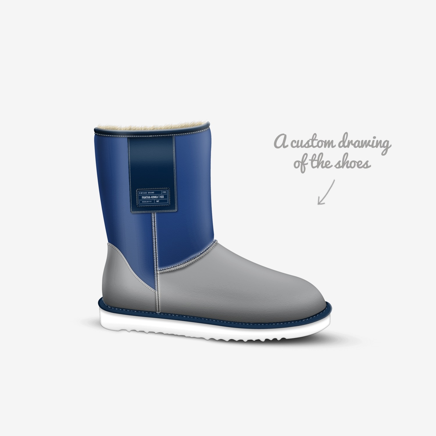 Pantha-Kinka T Kix custom made in Italy shoes by Kinka T Kix | Sketch view