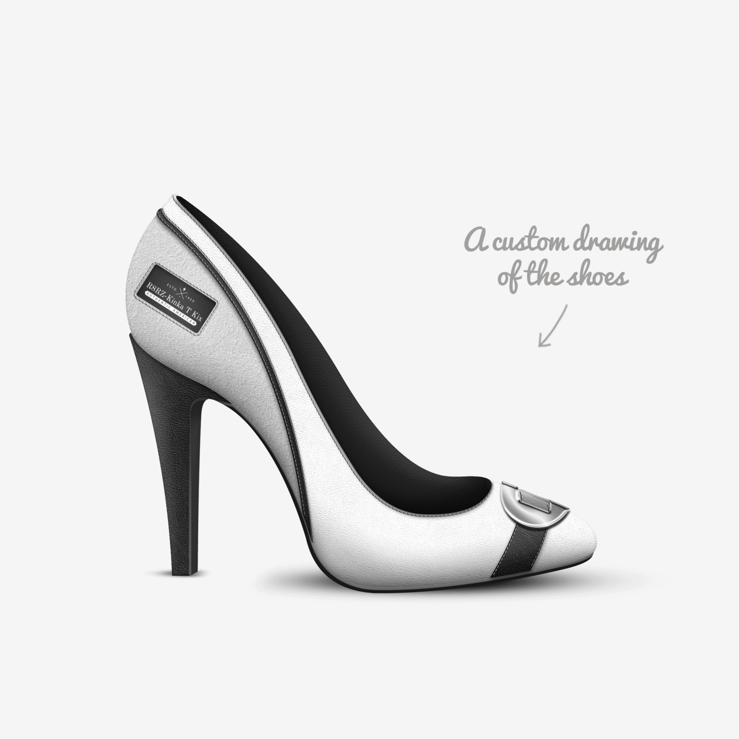 R8RZ-Kinka T Kix custom made in Italy shoes by Kinka T Kix | Sketch view