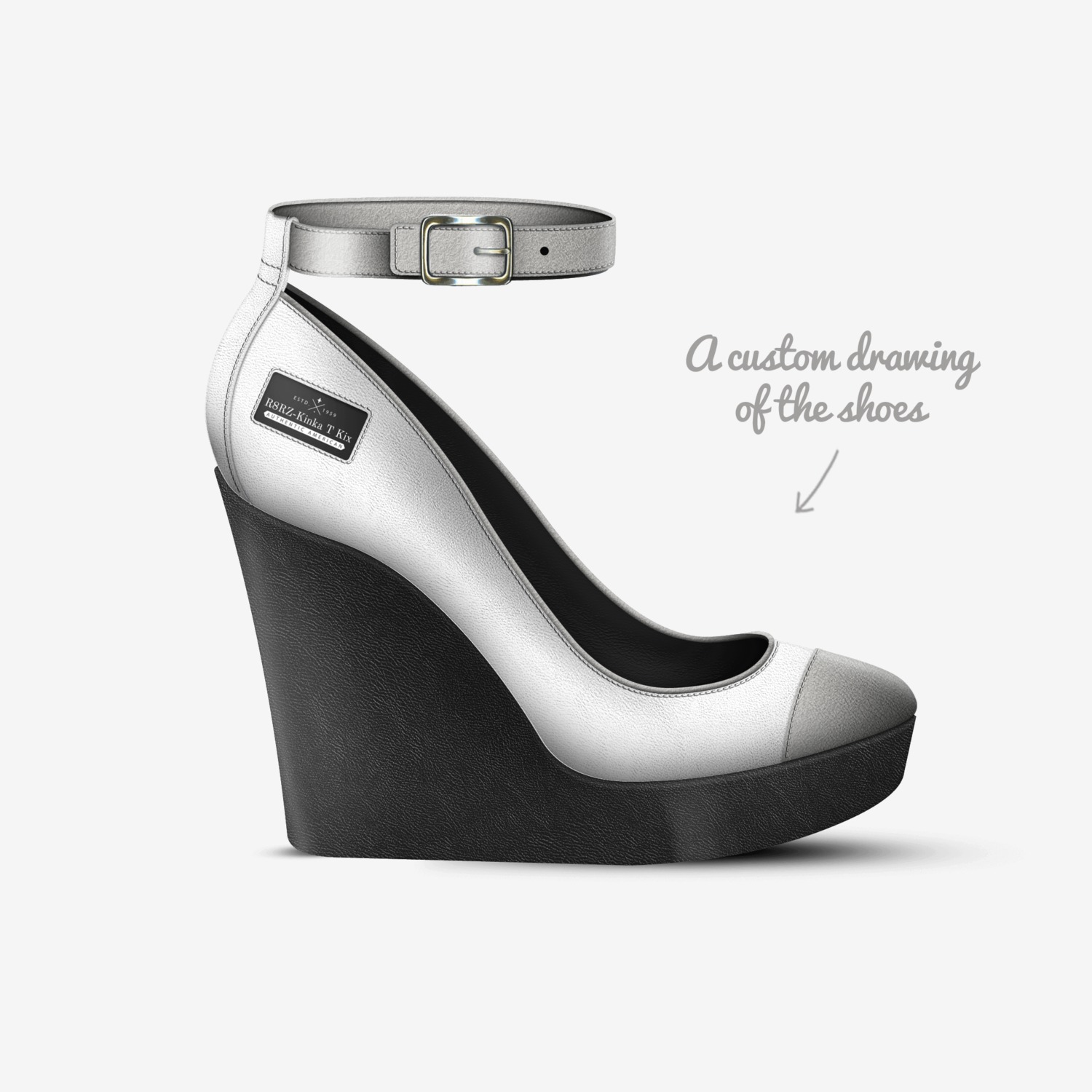 R8RZ-Kinka T Kix custom made in Italy shoes by Kinka T Kix | Sketch view