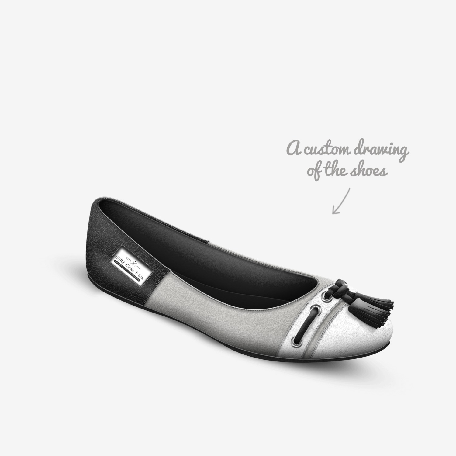 R8RZ-Kinka T Kix custom made in Italy shoes by Kinka T Kix | Sketch view