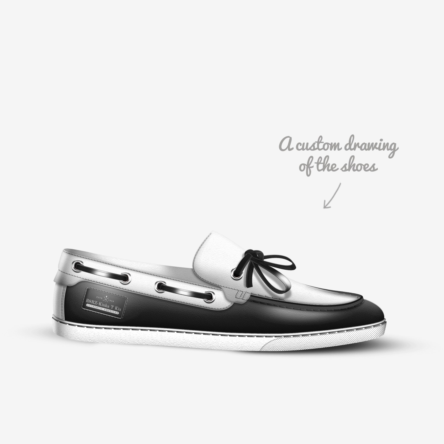 R8RZ-Kinka T Kix custom made in Italy shoes by Kinka T Kix | Sketch view
