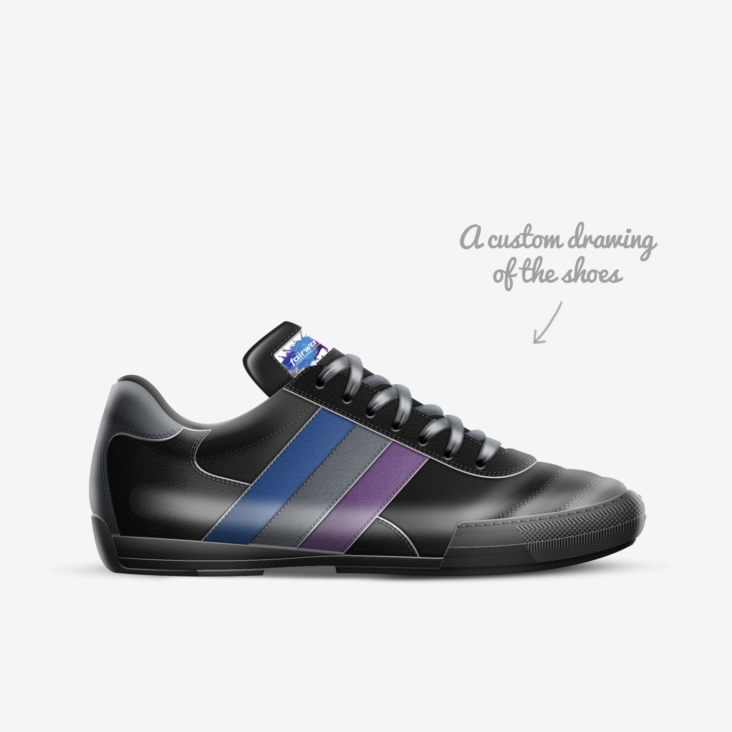 Fairwater custom made in Italy shoes by James Forte | Sketch view