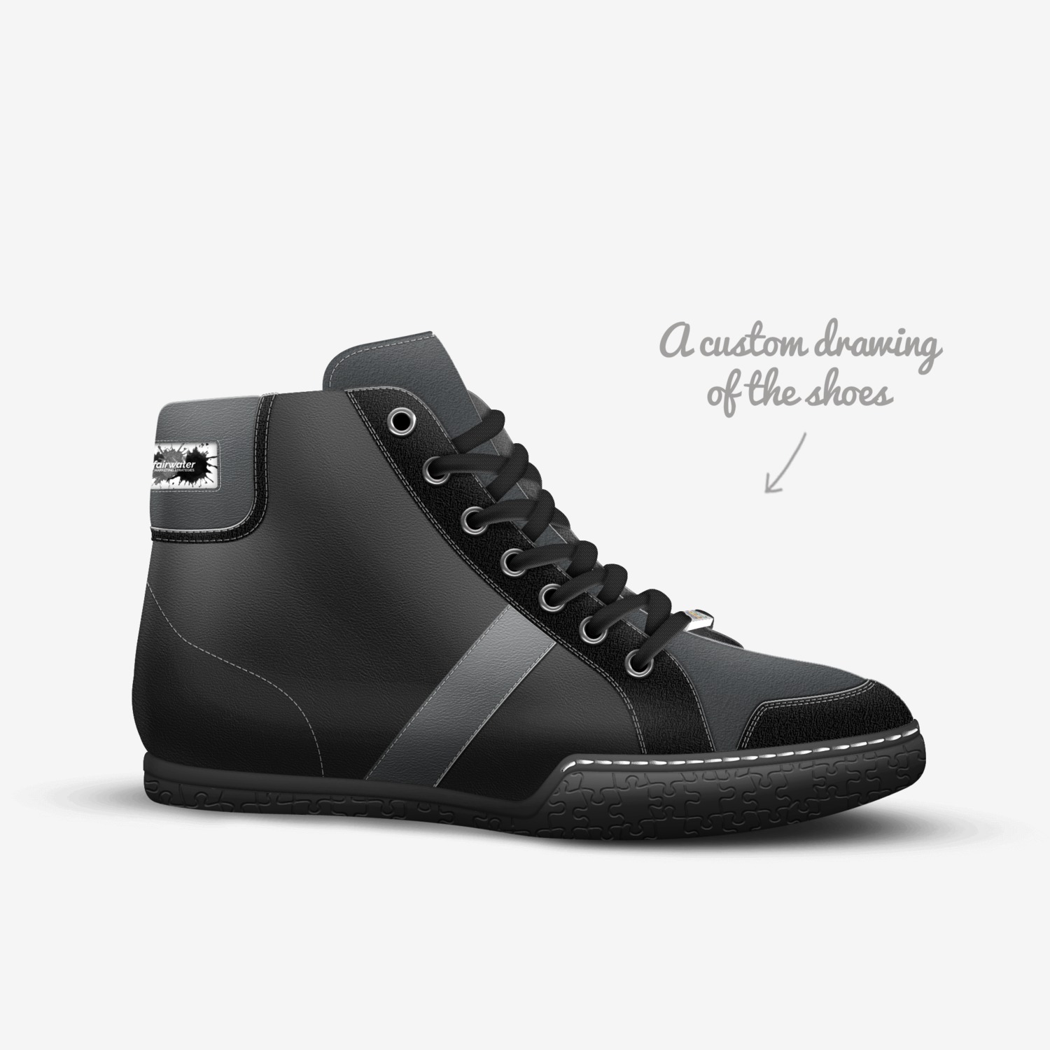 Fairwater Too custom made in Italy shoes by James Forte | Sketch view