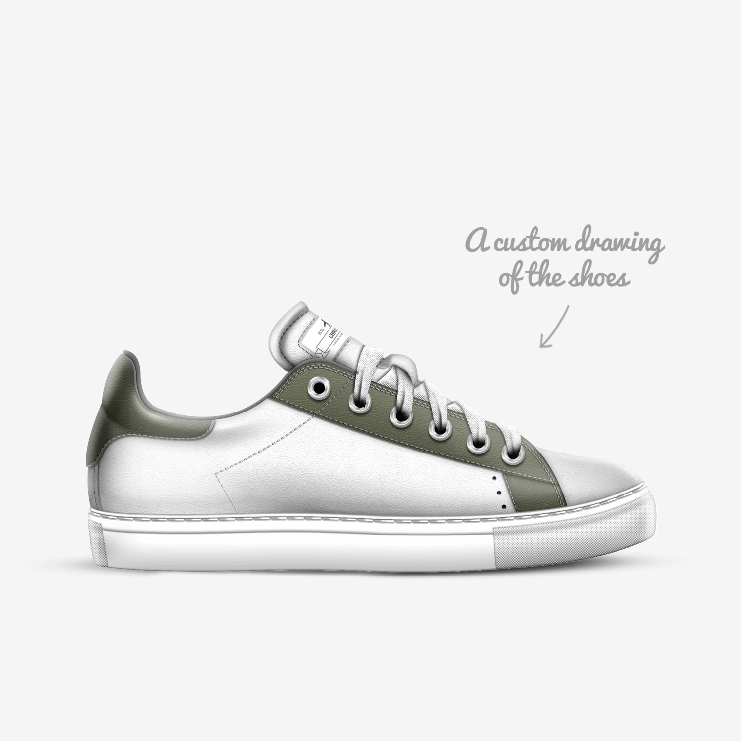 christine custom made in Italy shoes by Christine De Torres | Sketch view