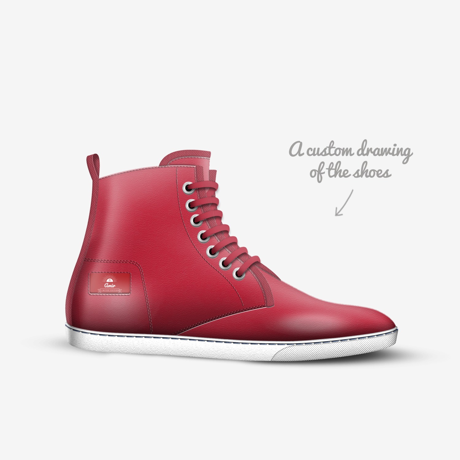Amir custom made in Italy shoes by Amir Tarik Lewis | Sketch view