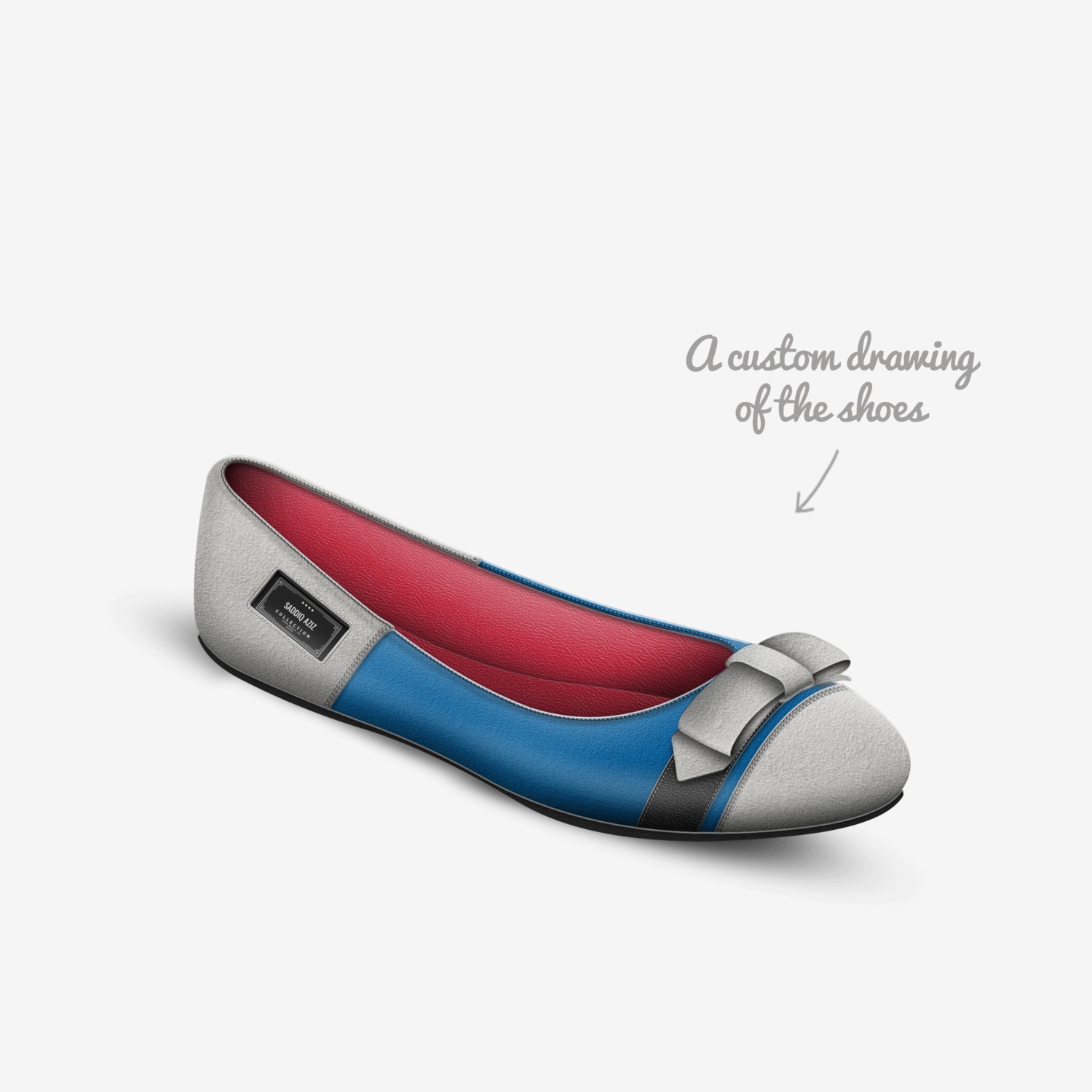 Saddiq Aziz custom made in Italy shoes by Saddiq Aziz | Sketch view