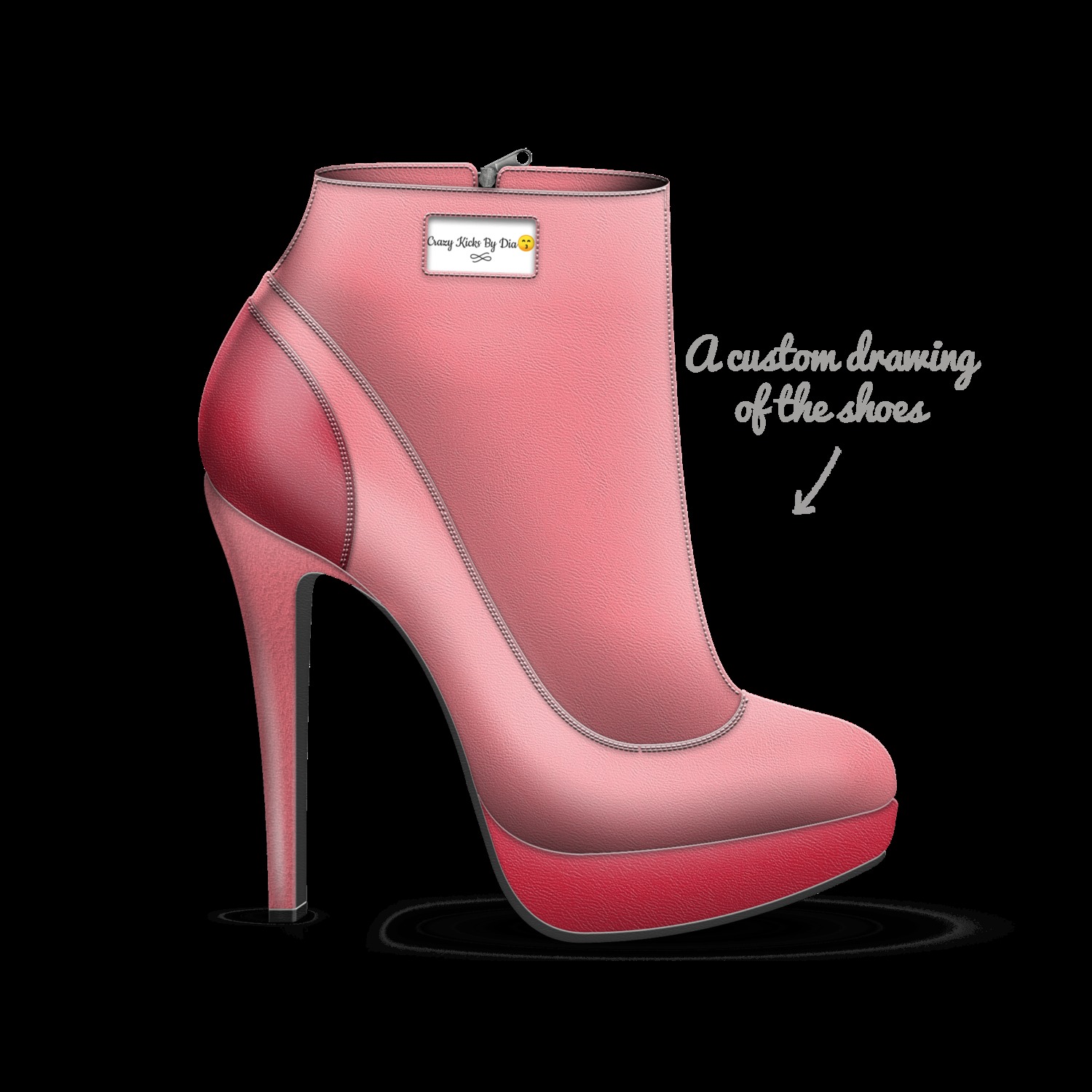 Crazy Kicks By Dia A Custom Shoe concept by India Samuels