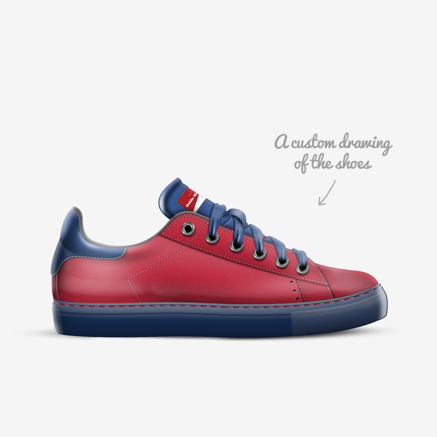 Reblu-Kinka T Kix custom made in Italy shoes by Kinka T Kix | Sketch view