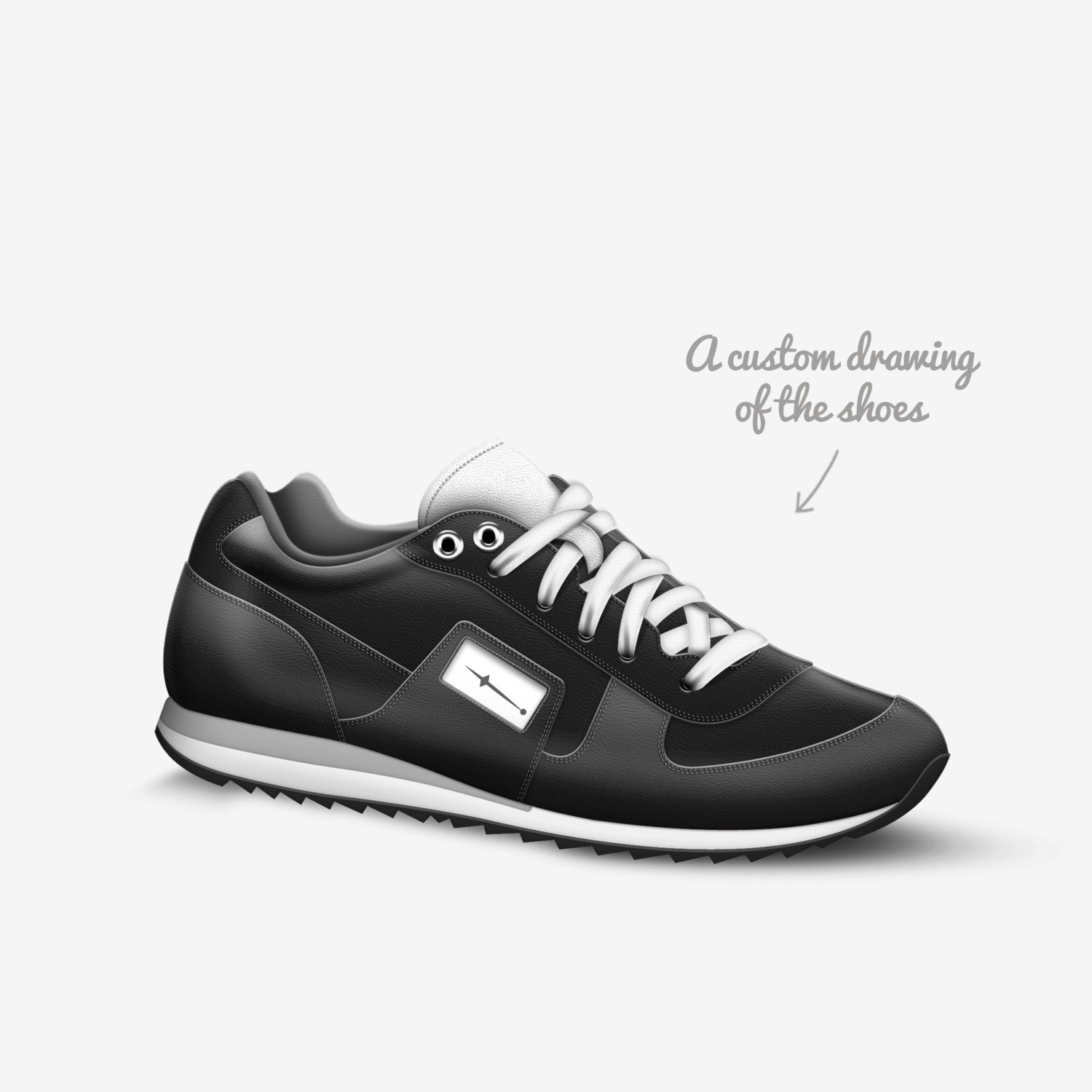SOLG custom made in Italy shoes by Jelani Cooper | Sketch view