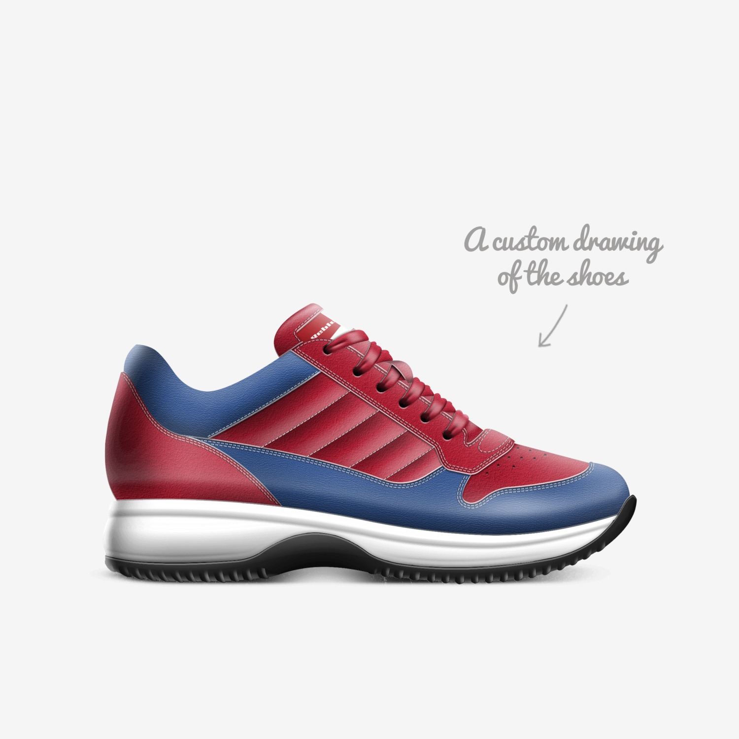 Reblu-Kinka T Kix custom made in Italy shoes by Kinka T Kix | Sketch view