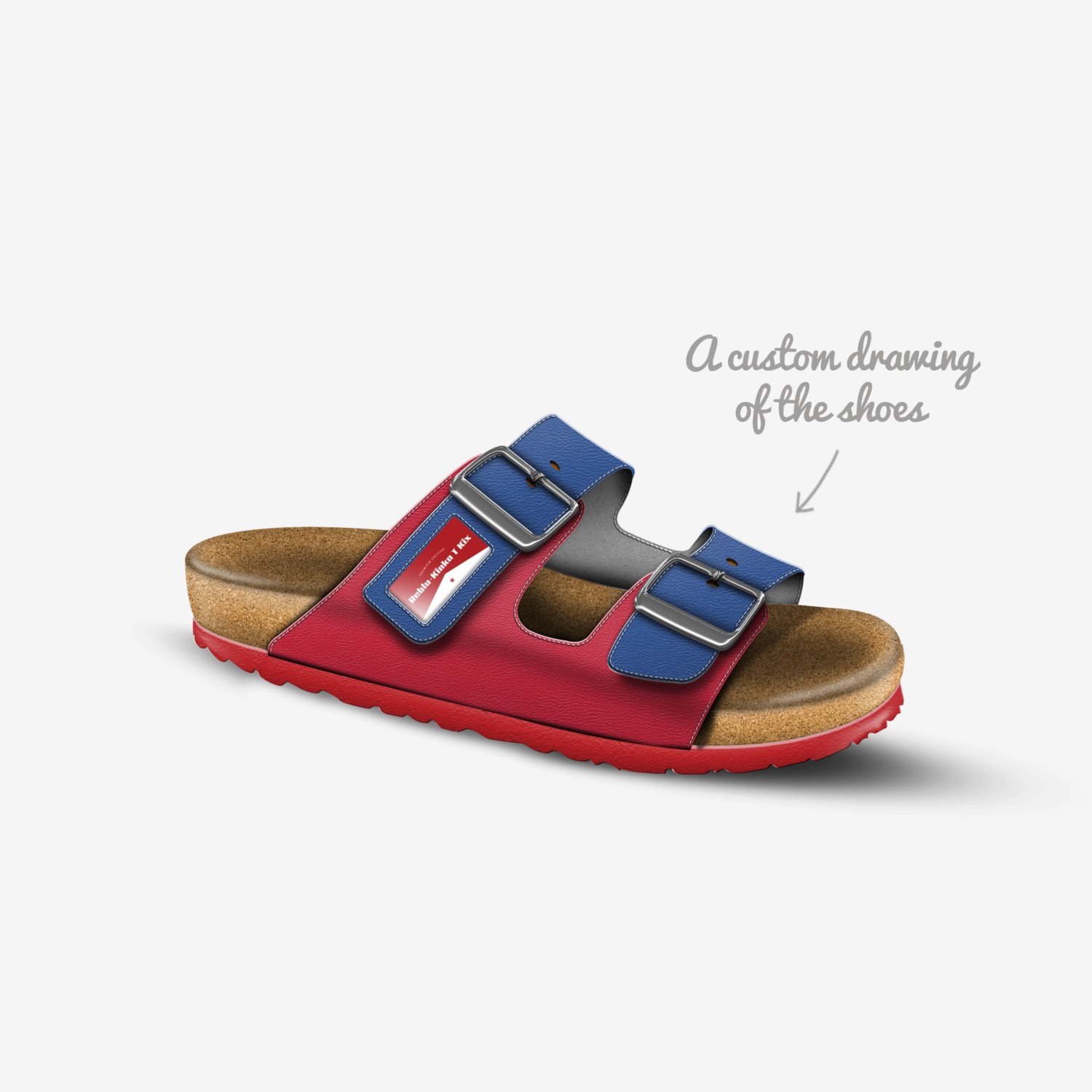 Reblu-Kinka T Kix custom made in Italy shoes by Kinka T Kix | Sketch view