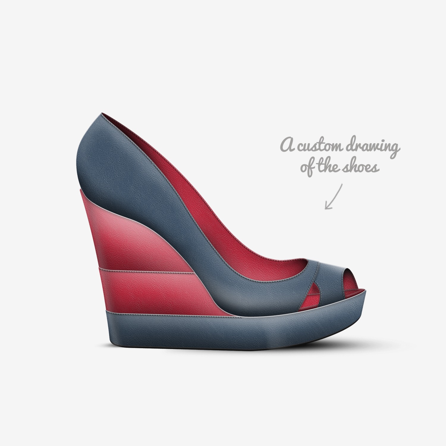 Reblu-Kinka T Kix custom made in Italy shoes by Kinka T Kix | Sketch view
