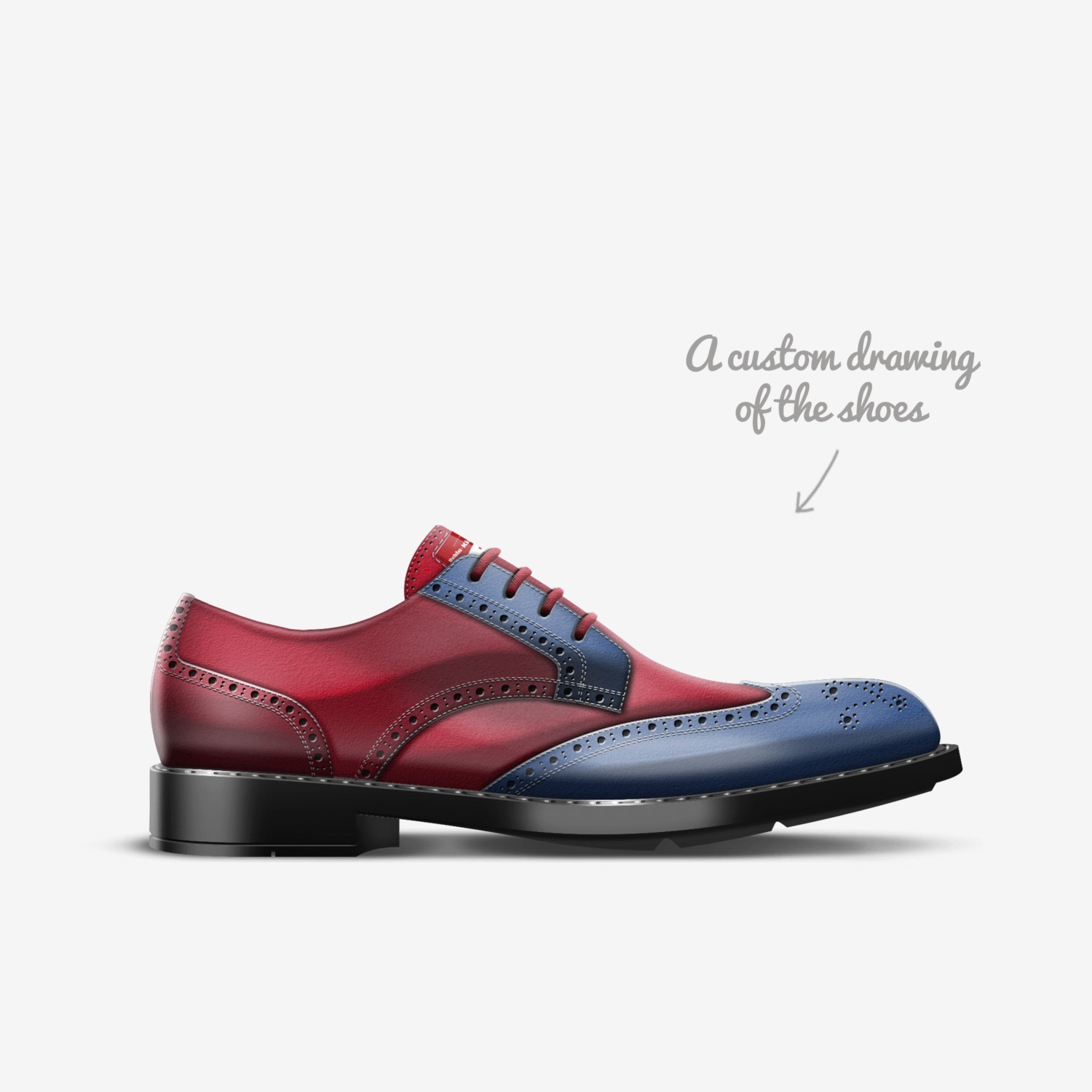 Reblu-Kinka T Kix custom made in Italy shoes by Kinka T Kix | Sketch view