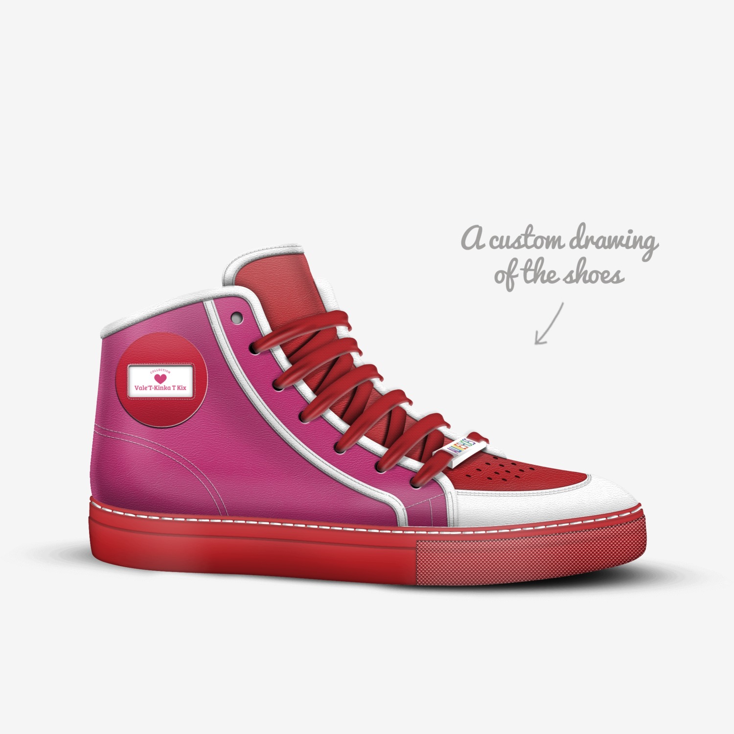 Vale'T-Kinka T Kix custom made in Italy shoes by Kinka T Kix | Sketch view