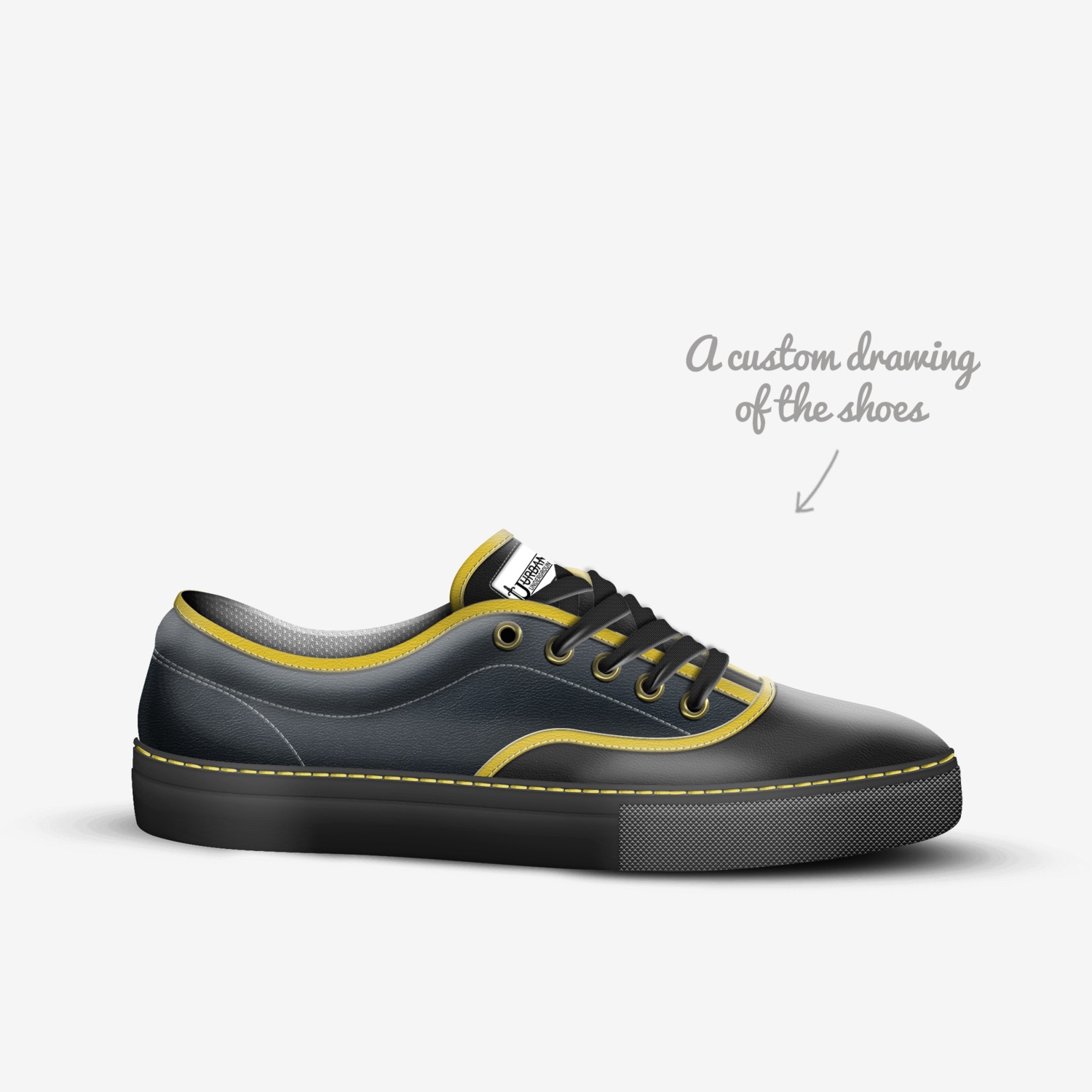 Urban Underground custom made in Italy shoes by Tannika Williams-nelson | Sketch view