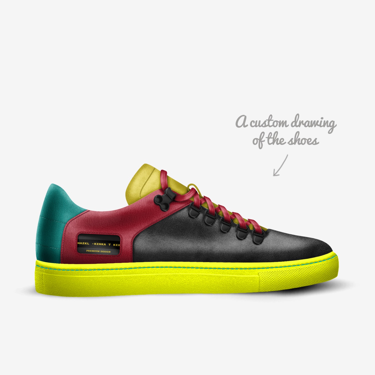 Hazkl - Kinka T Kix custom made in Italy shoes by Kinka T Kix | Sketch view