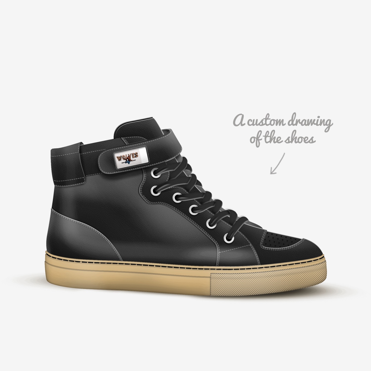 Wolves Gang custom made in Italy shoes by Steven Anderson | Sketch view