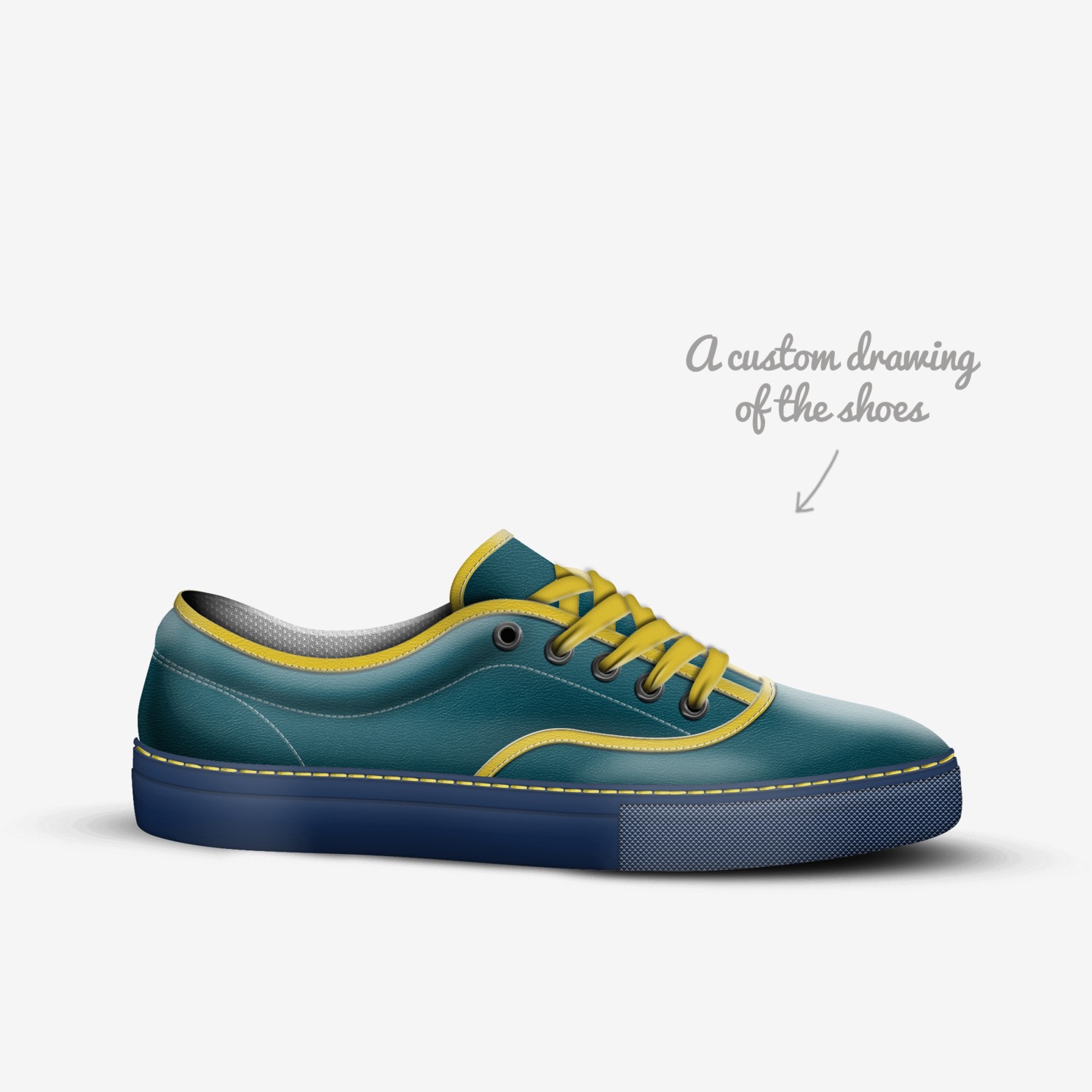 Kevs custom made in Italy shoes by Brian Ang | Sketch view